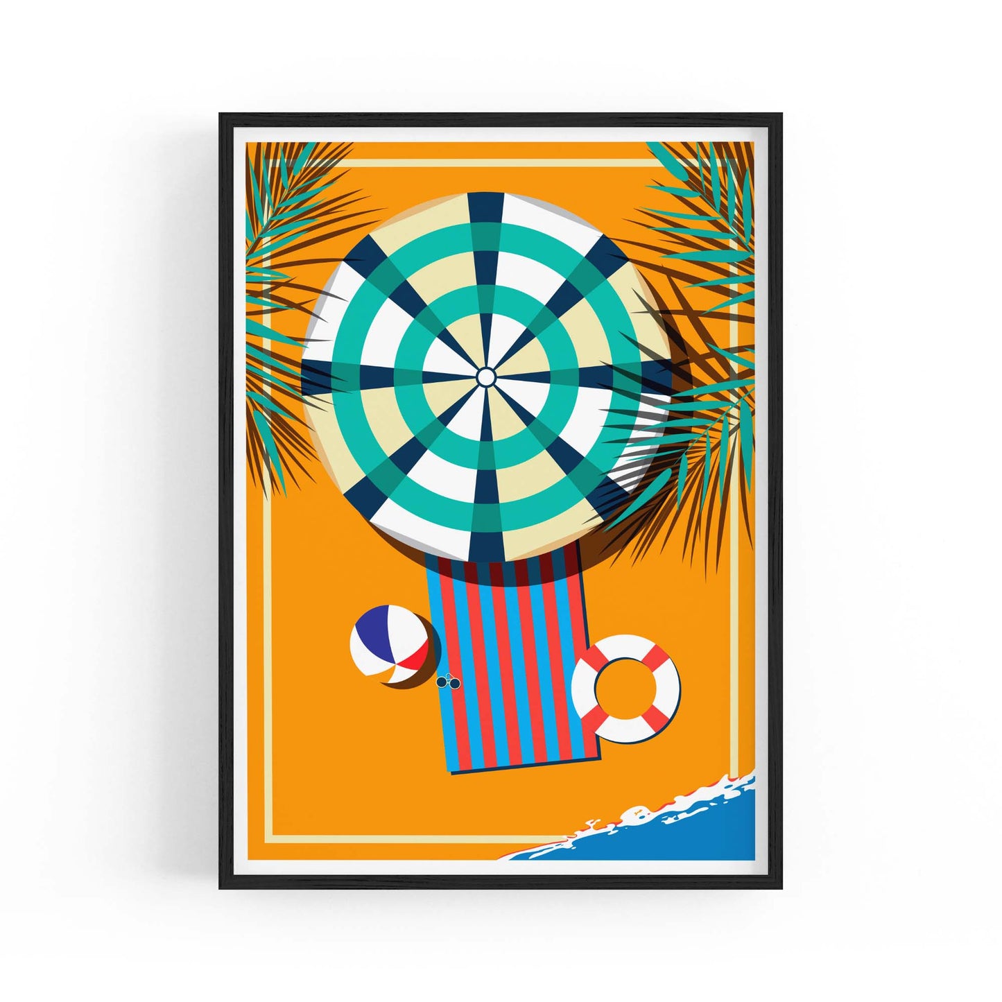 Retro Beach Summer Fashion Fun Glamour Wall Art #4 - The Affordable Art Company