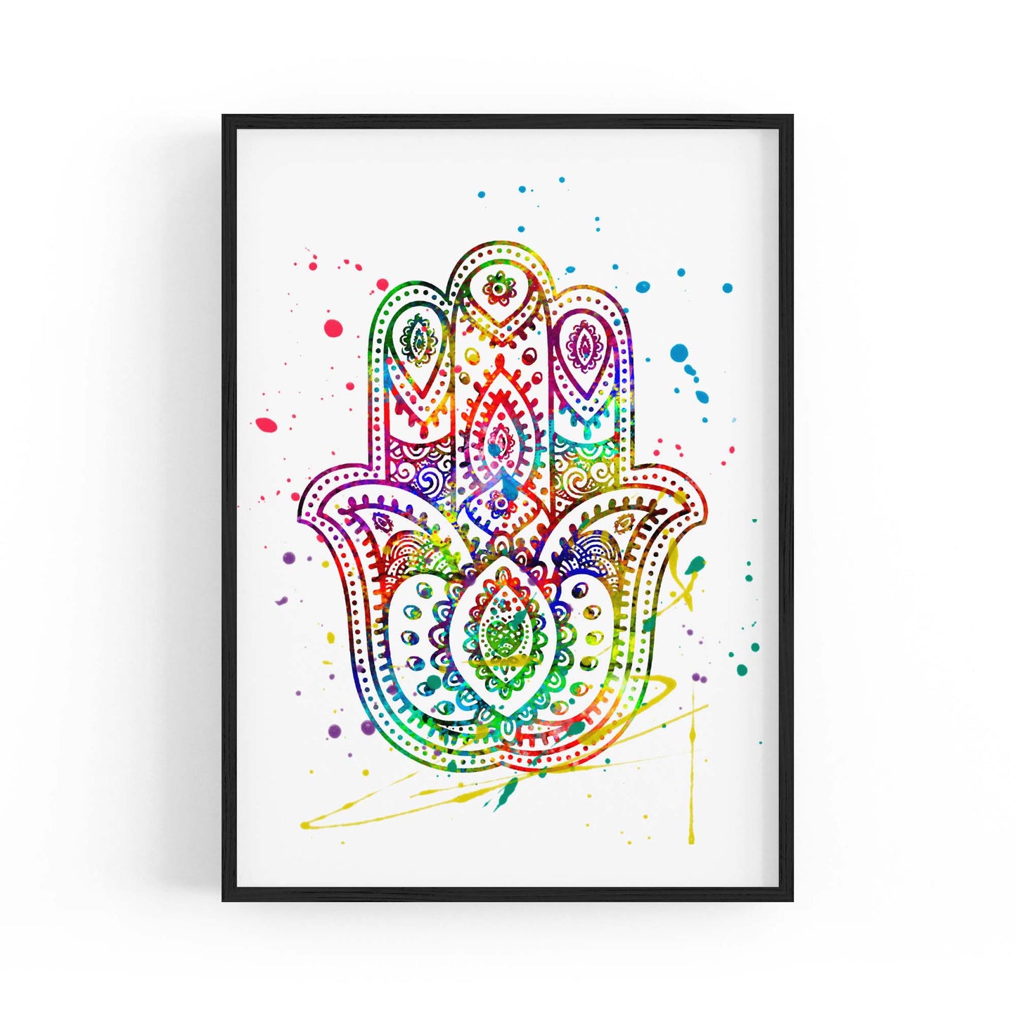 Yoga Studio Mandala Calming Yoga Buddhist Wall Art #1 - The Affordable Art Company