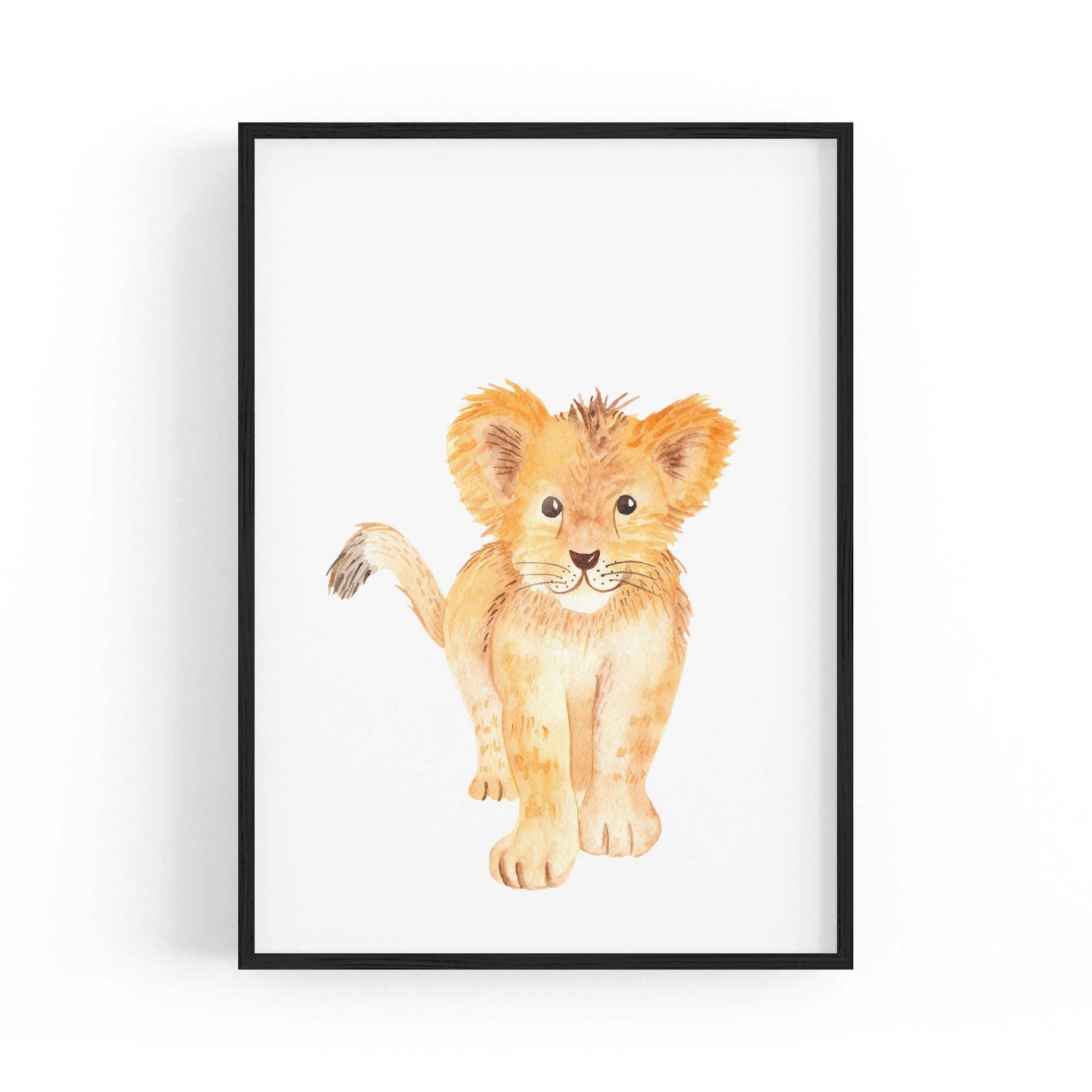 Cartoon Lion Cub Cute Nursery Baby Animal Art #2 - The Affordable Art Company