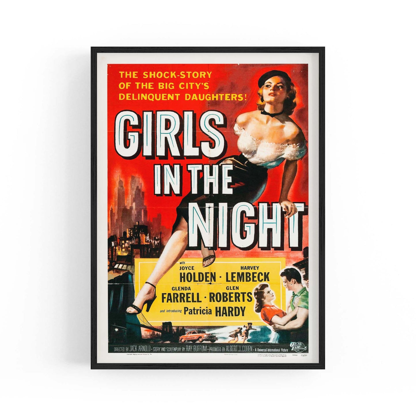 Girls Of The Night Vintage Advert Wall Art - The Affordable Art Company