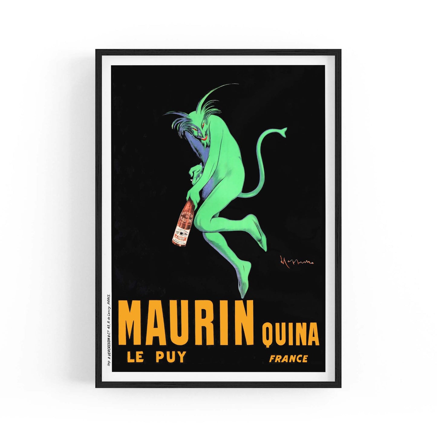 French Maurin Vintage Advert Restaurant Wall Art - The Affordable Art Company