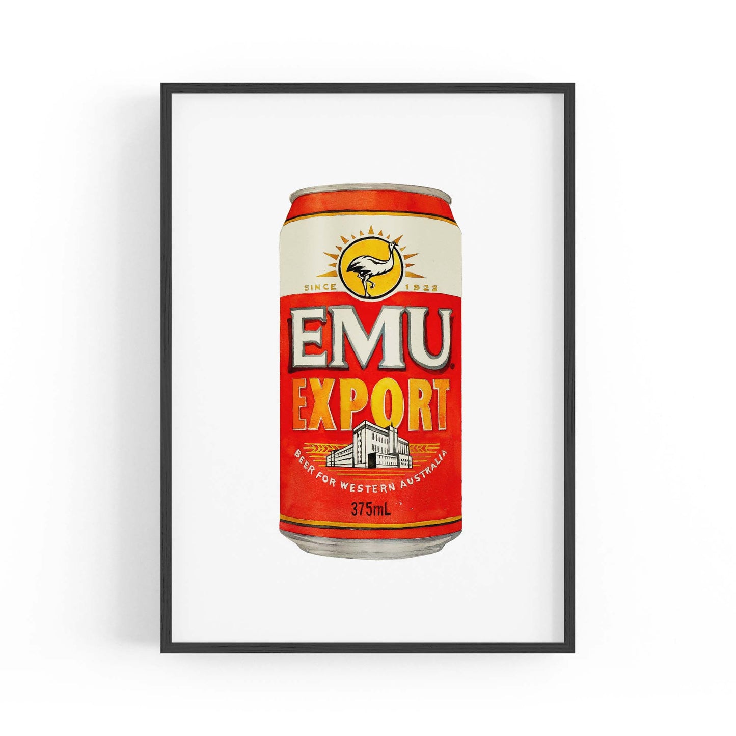 Emu Export Beer Painting Gift Man Cave Wall Art - The Affordable Art Company