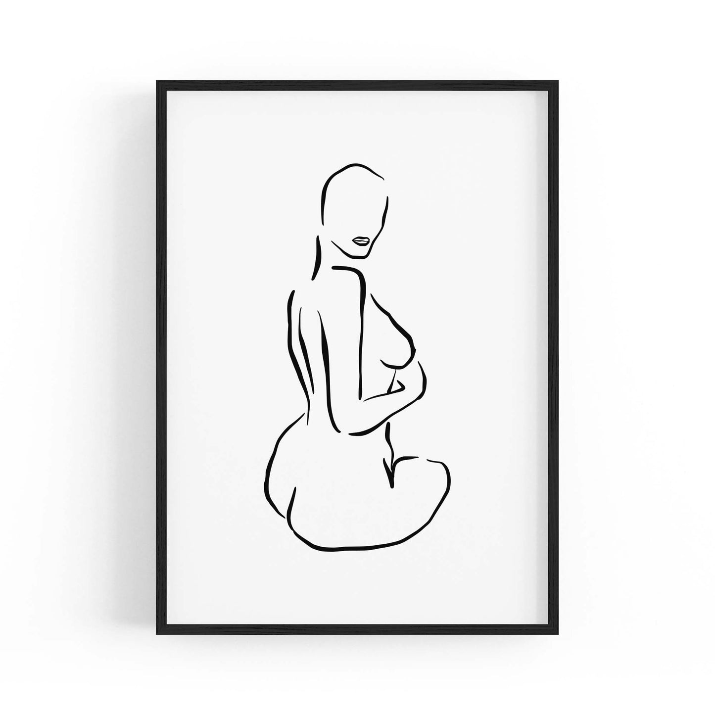 Nude Female Form Fashion Minimal Wall Art - The Affordable Art Company