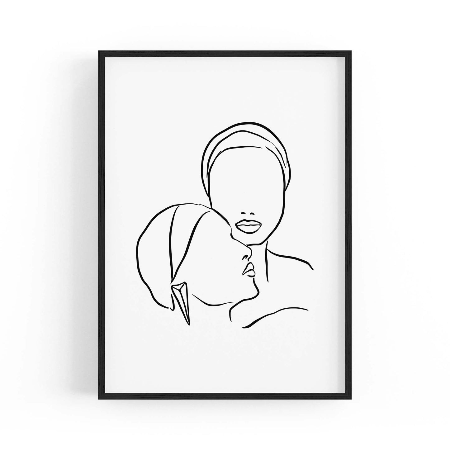 Comfort Female Line Bedroom Minimal Wall Art - The Affordable Art Company