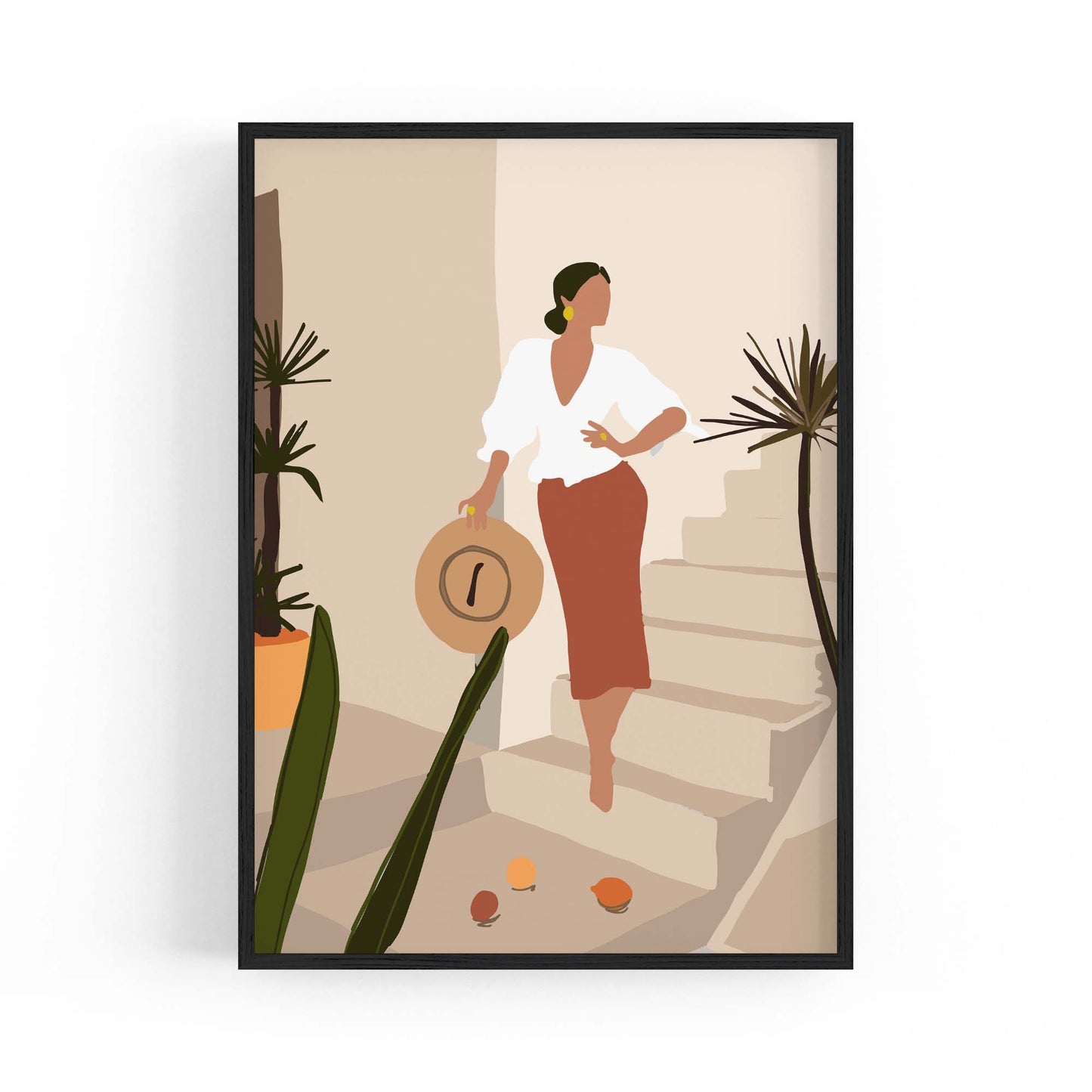 Fashion Minimal Retro Girls Bedroom Wall Art #4 - The Affordable Art Company
