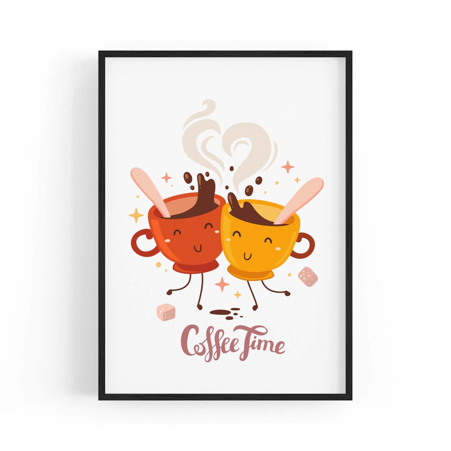 Coffee Quote Kitchen Cafe Style Morning Wall Art #4 - The Affordable Art Company