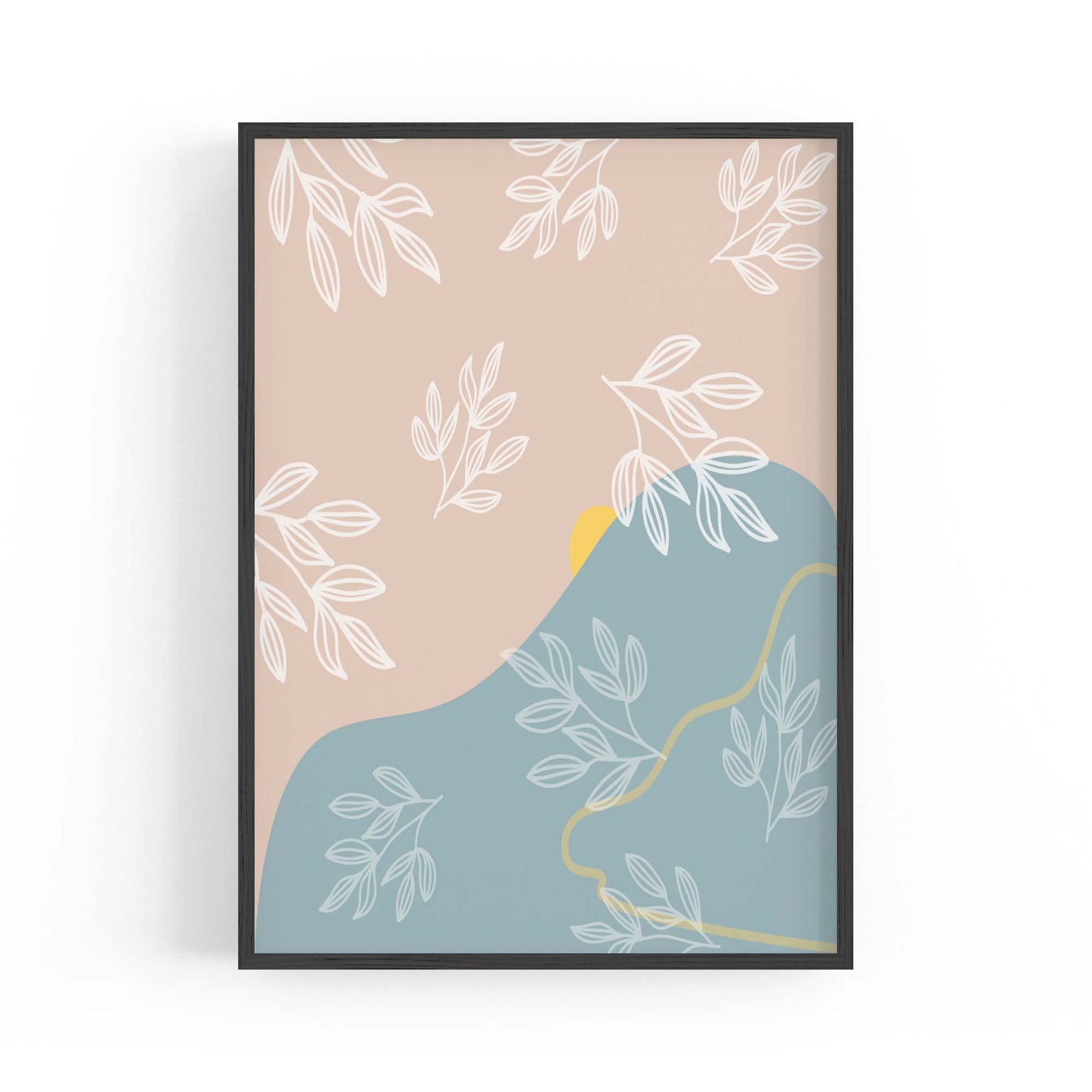 Calm Abstract Minimal Pastel Modern Wall Art #2 - The Affordable Art Company