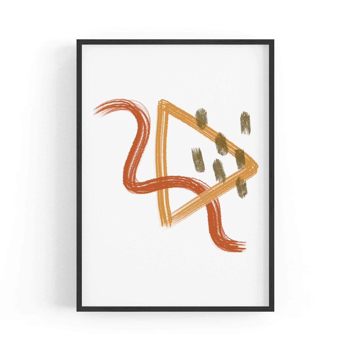 Shaped Abstract Minimal Wall Art - The Affordable Art Company