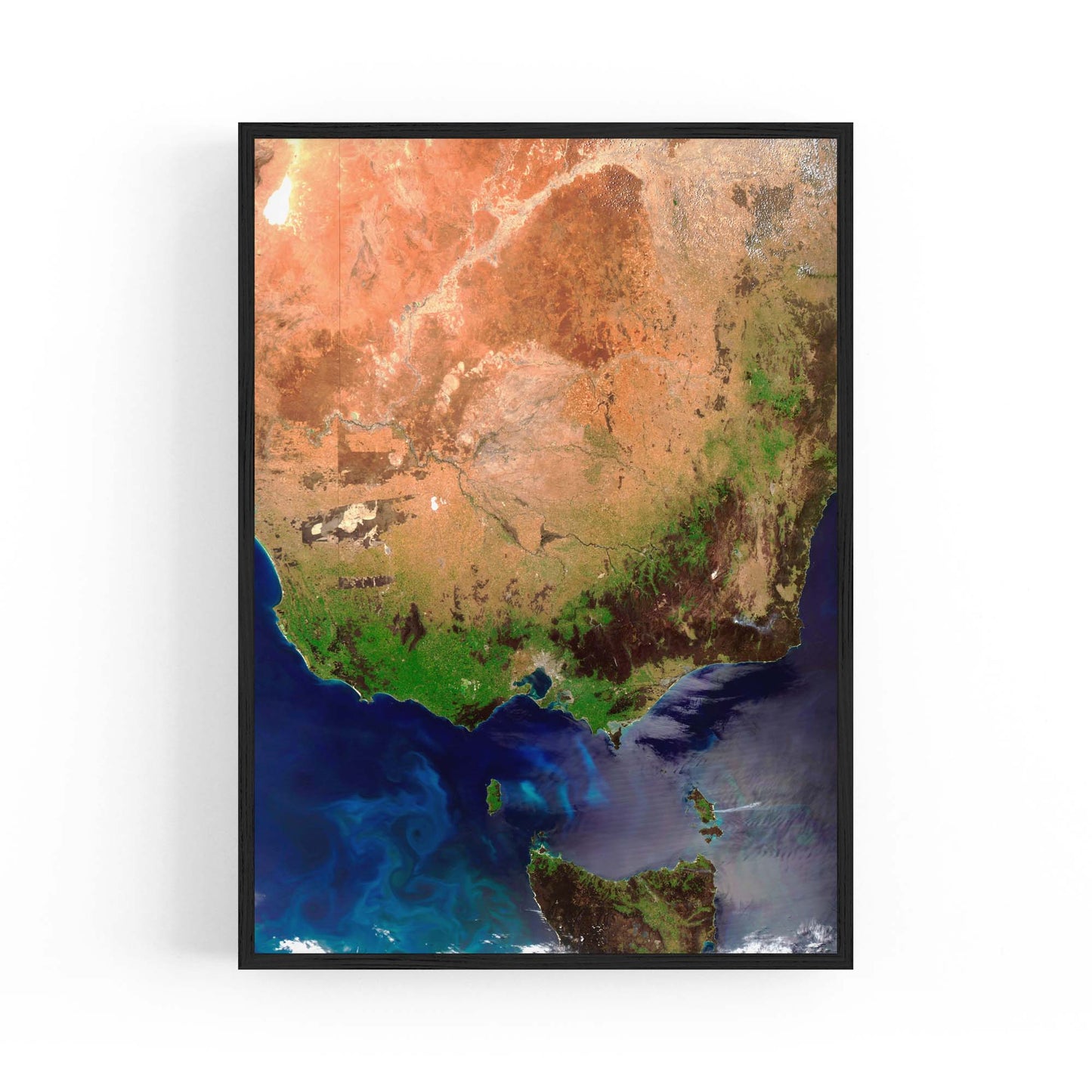 Victoria, Australia Satellite Photograph Wall Art - The Affordable Art Company