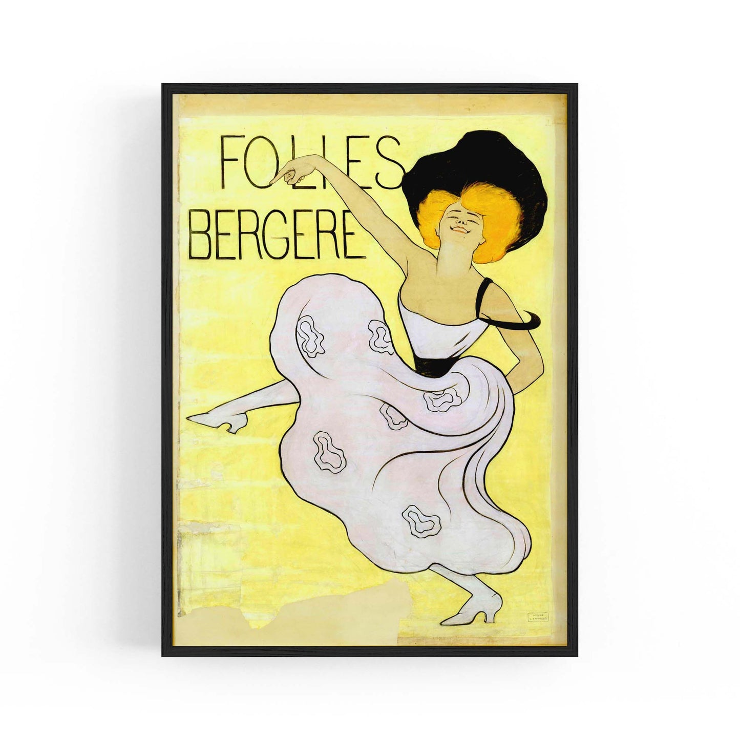 French Folies Vintage Advert Decor Wall Art - The Affordable Art Company