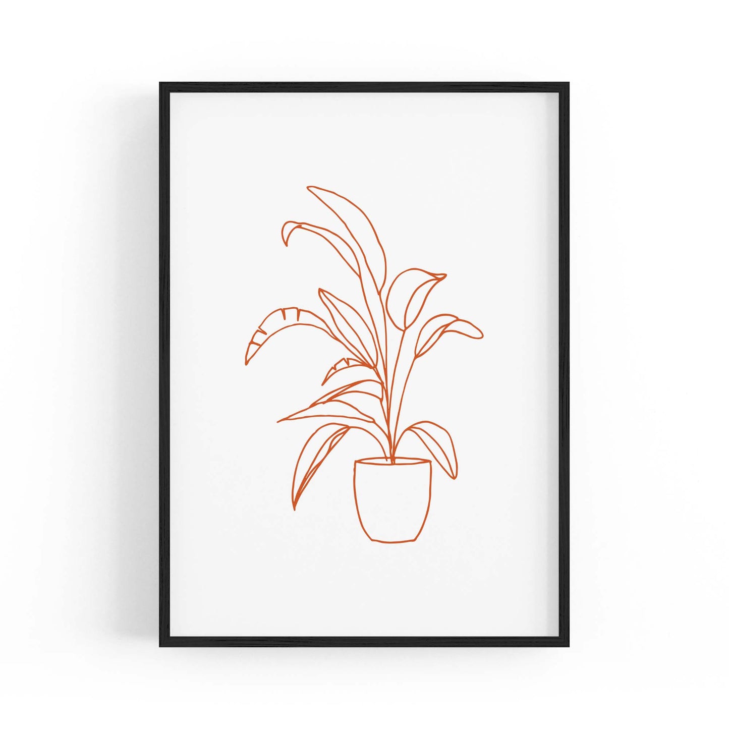 Abstract House Plant Minimal Living Room Wall Art #24 - The Affordable Art Company