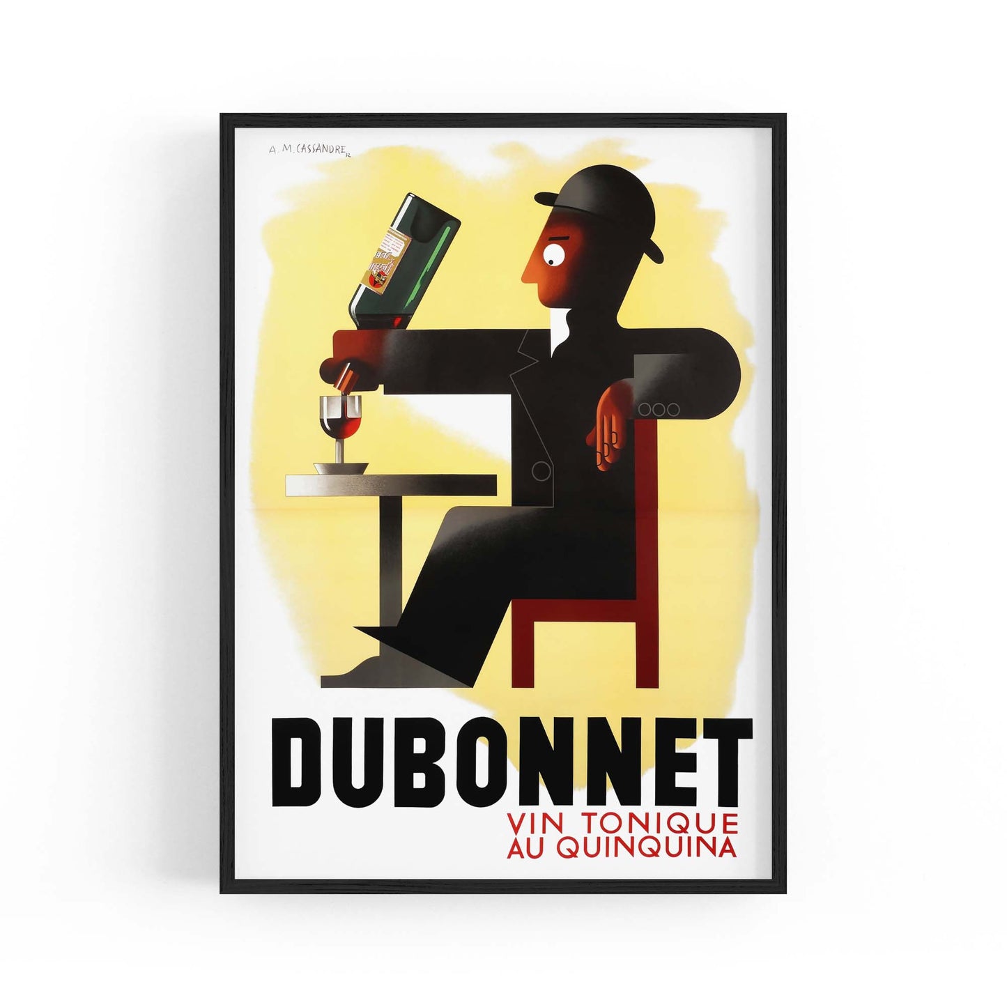 Vin Tonique Dubonnet Vintage Advert Wall Art - The Affordable Art Company