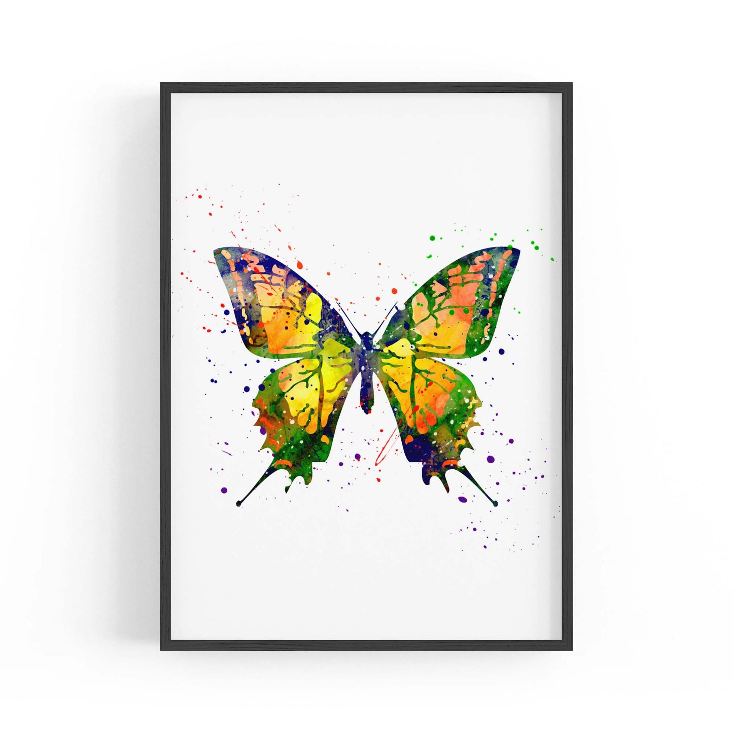 Butterfly Cute Nursery Baby Toddler Wall Art #3 - The Affordable Art Company