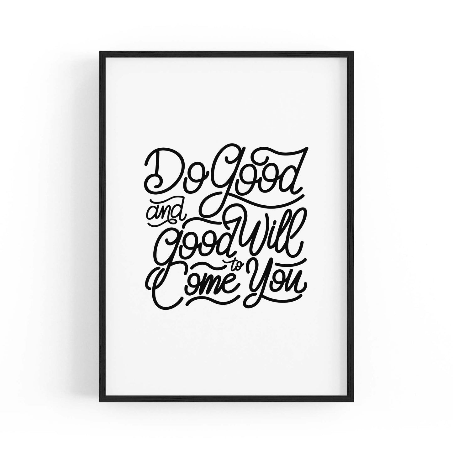 "Do Good" Inspirational Quote Artwork Wall Art - The Affordable Art Company