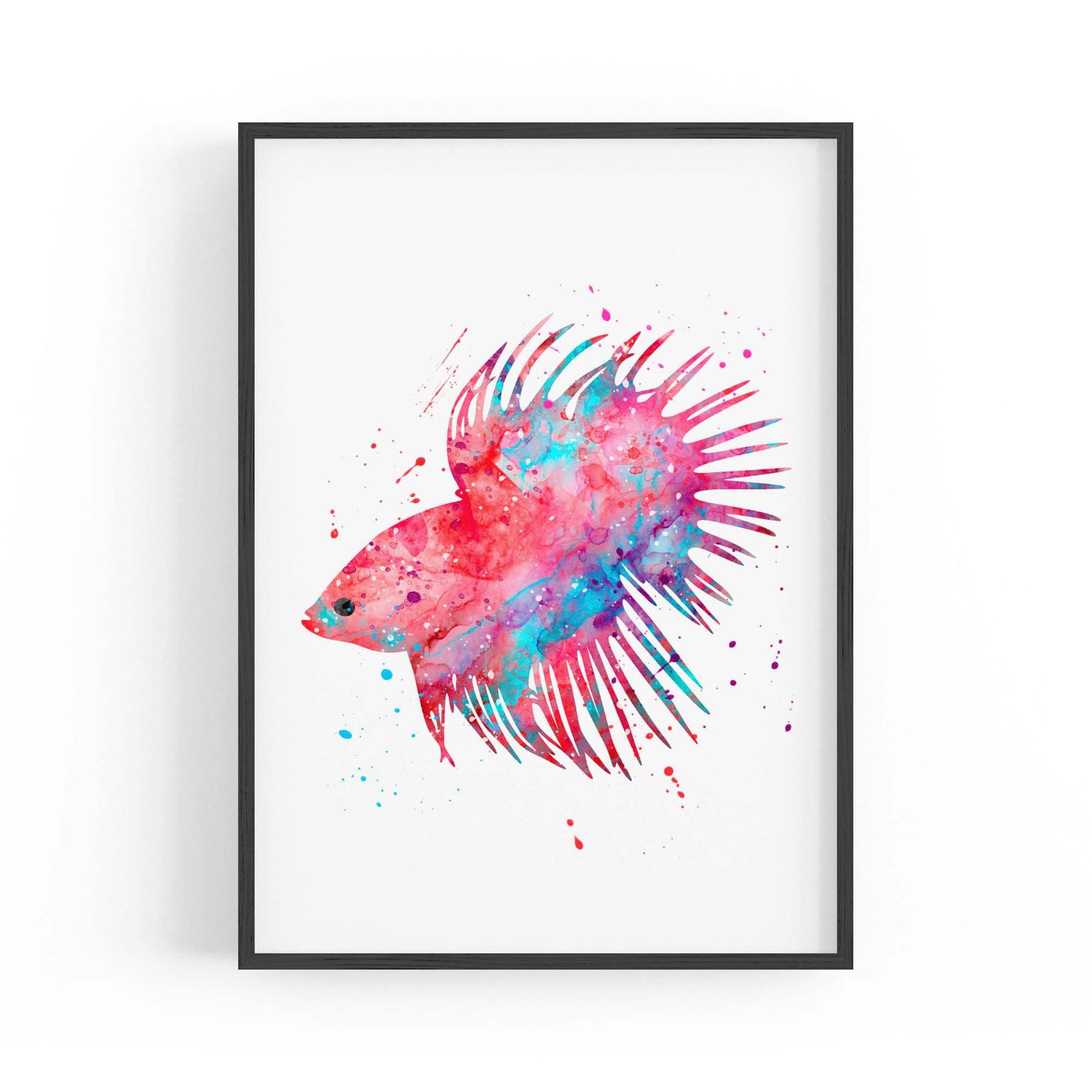 Cute Clown Fish Painting Nursery Sealife Wall Art - The Affordable Art Company
