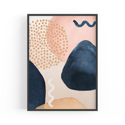 Abstract Modern Watercolour Shapes Painting Wall Art #8 - The Affordable Art Company
