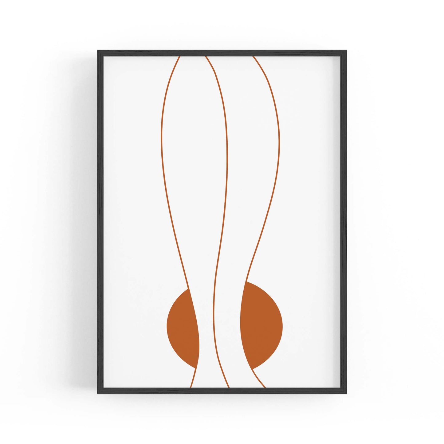 Minimal Waves Line Abstract Wall Art #7 - The Affordable Art Company