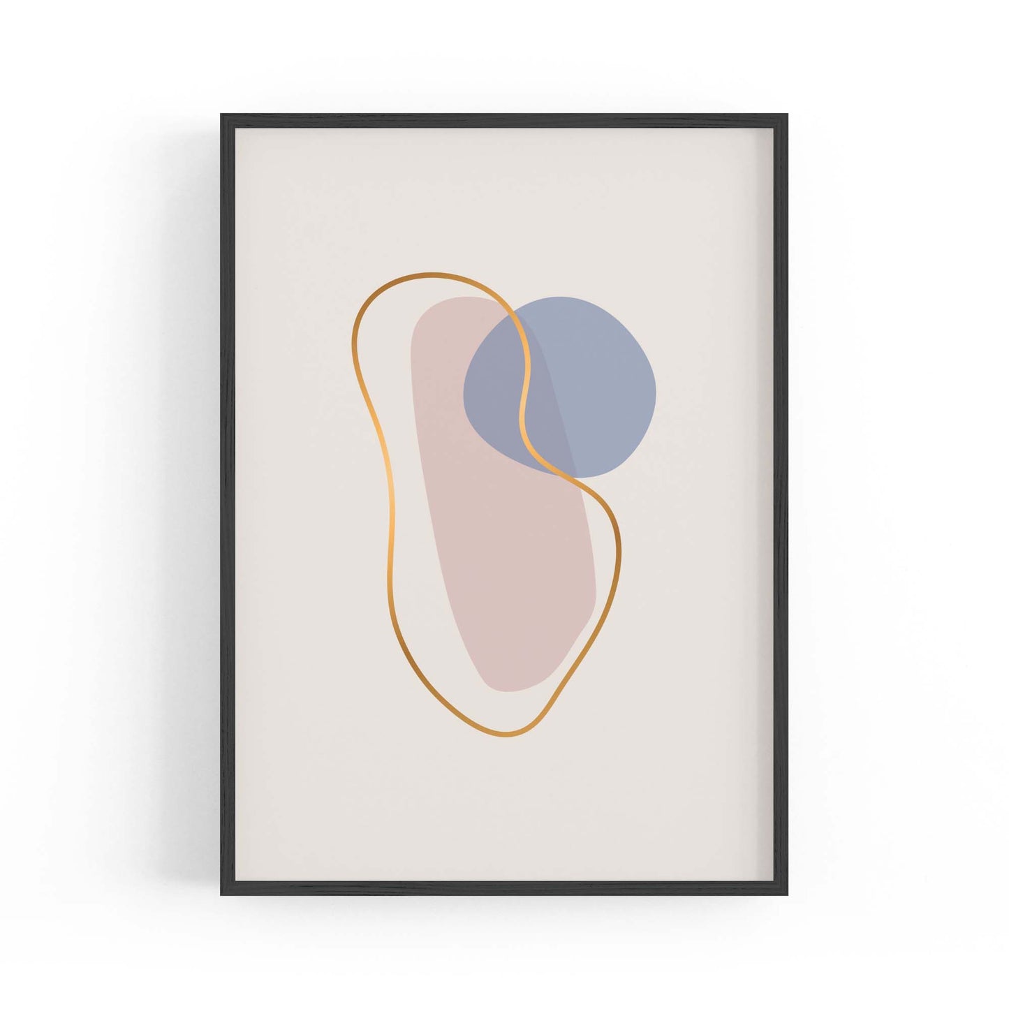 Pale Abstract Shapes Wall Art #1 - The Affordable Art Company