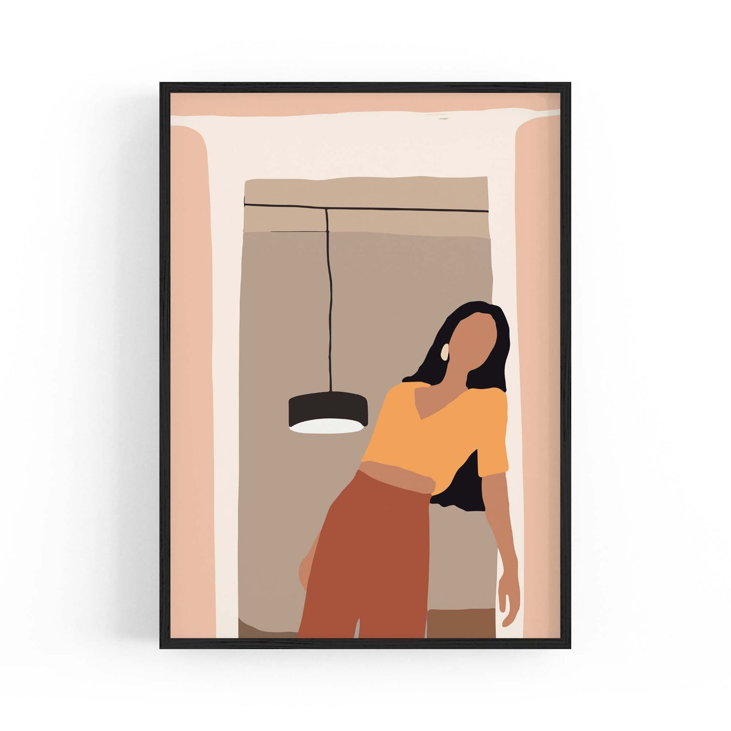 Fashion Minimal Retro Girls Bedroom Wall Art #5 - The Affordable Art Company