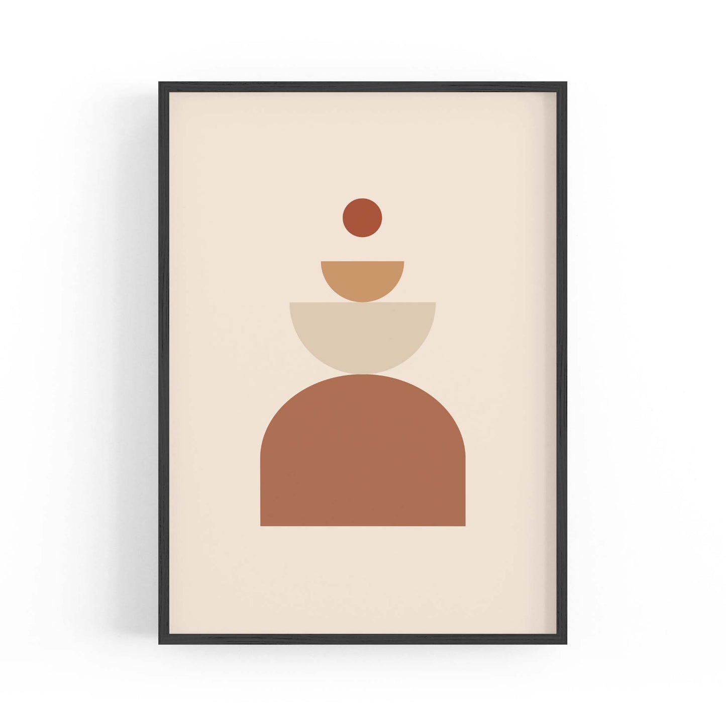 Minimal Pastel Abstract Retro Shapes Wall Art #6 - The Affordable Art Company