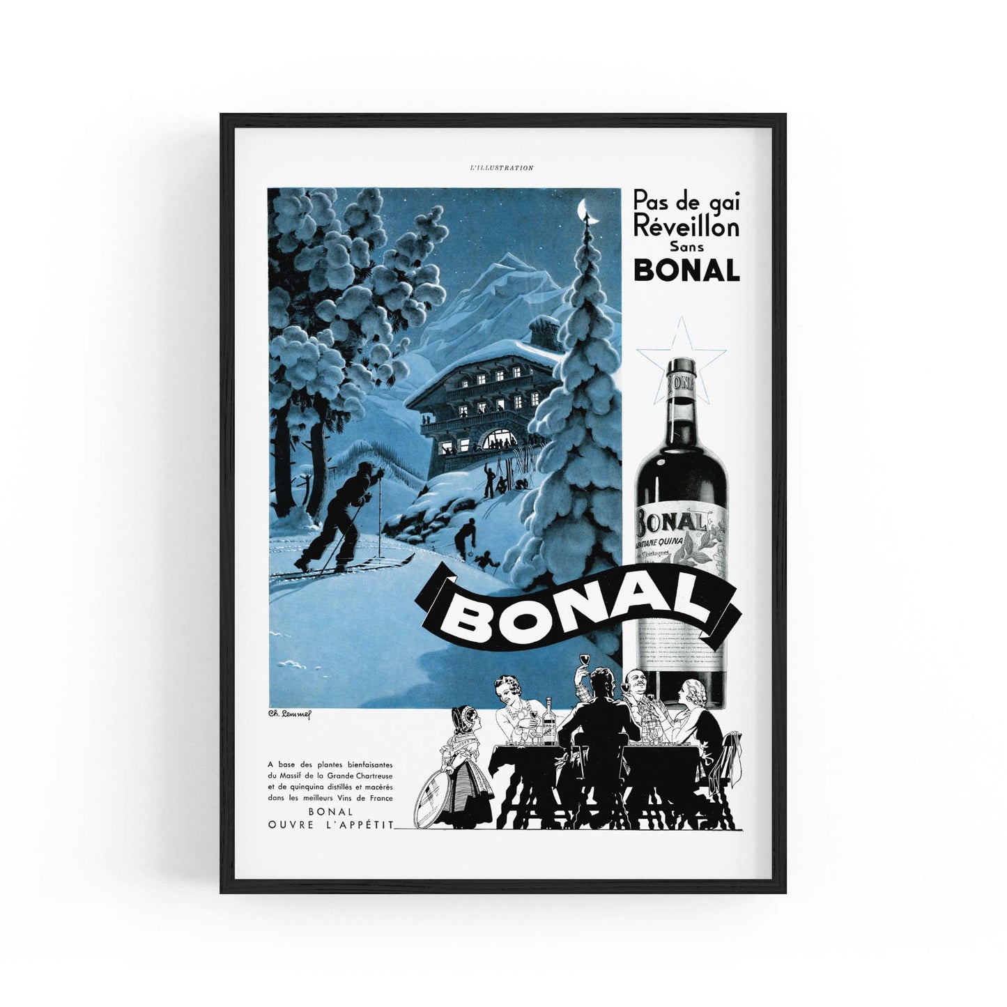 Bonal Vintage Advert Wall Art - The Affordable Art Company