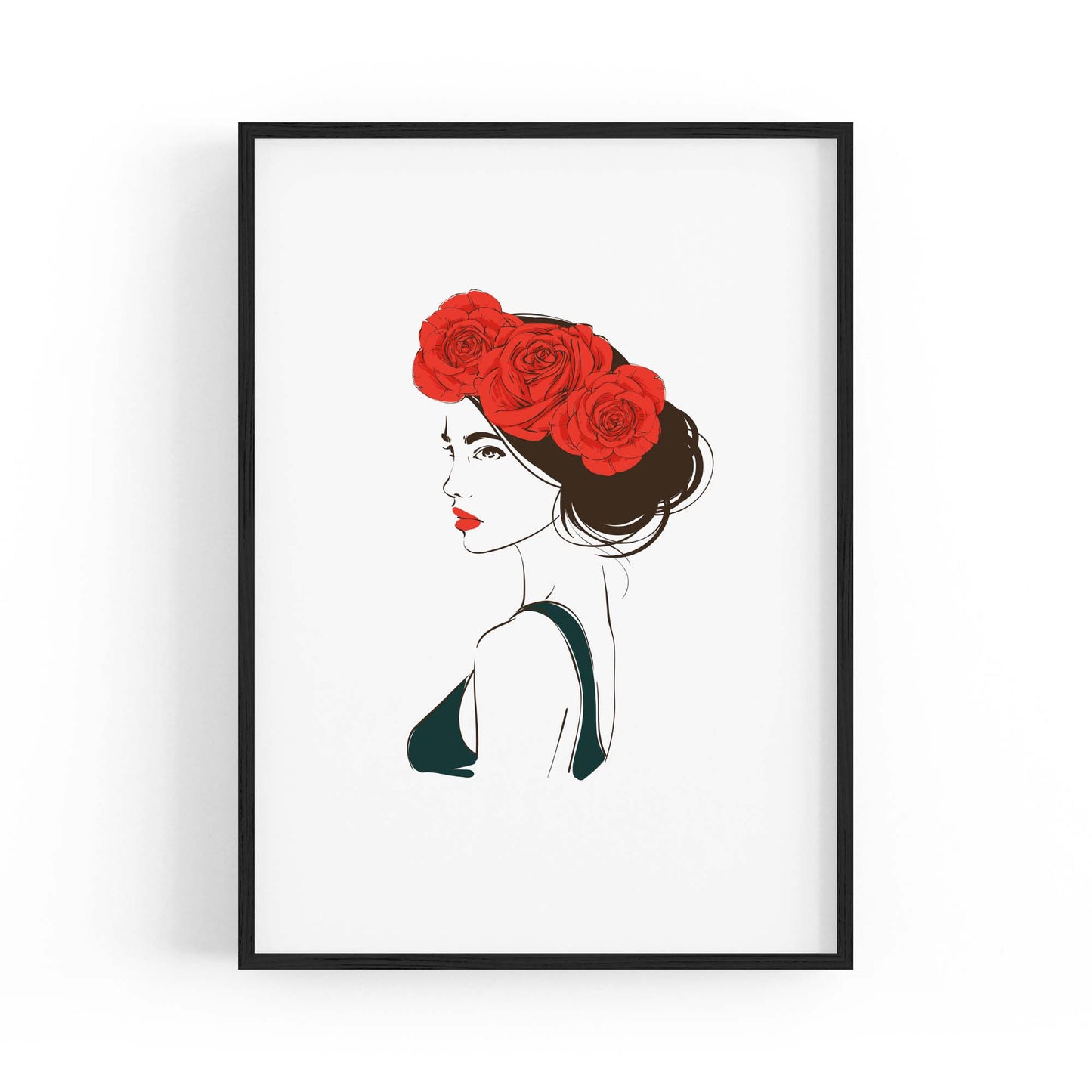 Cute Girl Minimal Fashion Bedroom Wall Art #4 - The Affordable Art Company