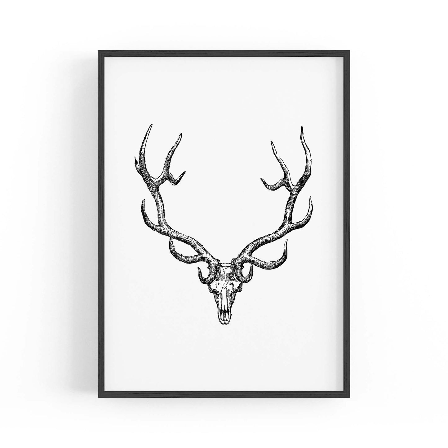 Wapiti Skull Man Cave Afrian Hunting Wall Art - The Affordable Art Company