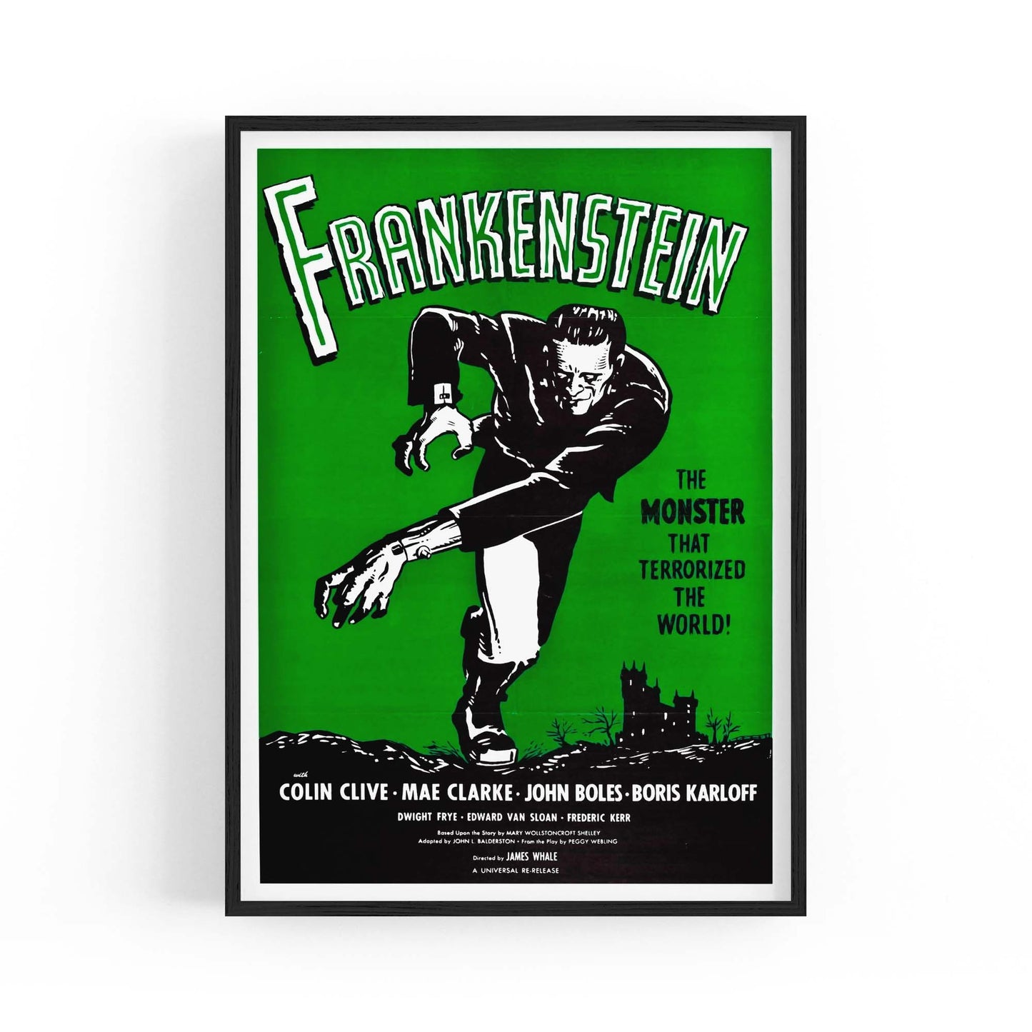 Frankenstein Movie Advert Hollywood Film Wall Art - The Affordable Art Company