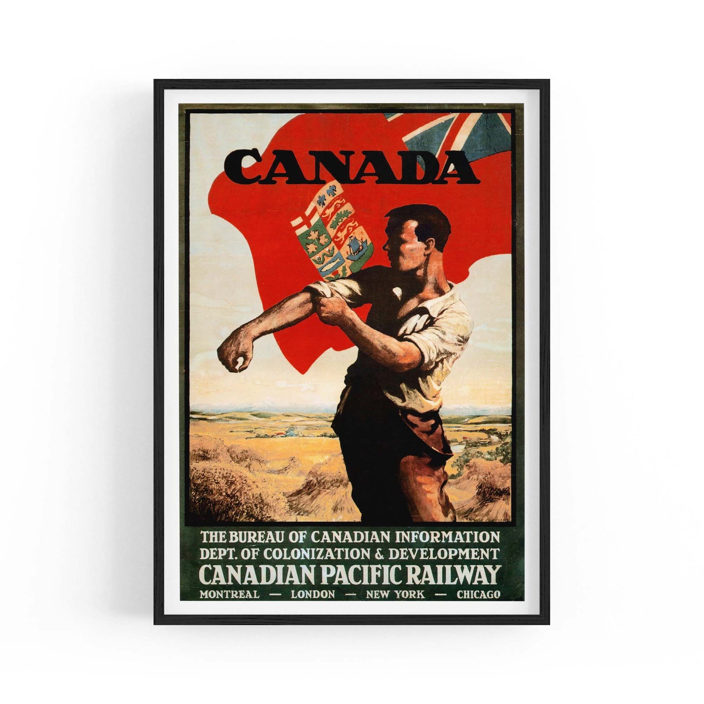 Canadian Pacific Vintage Shipping Advert Wall Art #1 - The Affordable Art Company