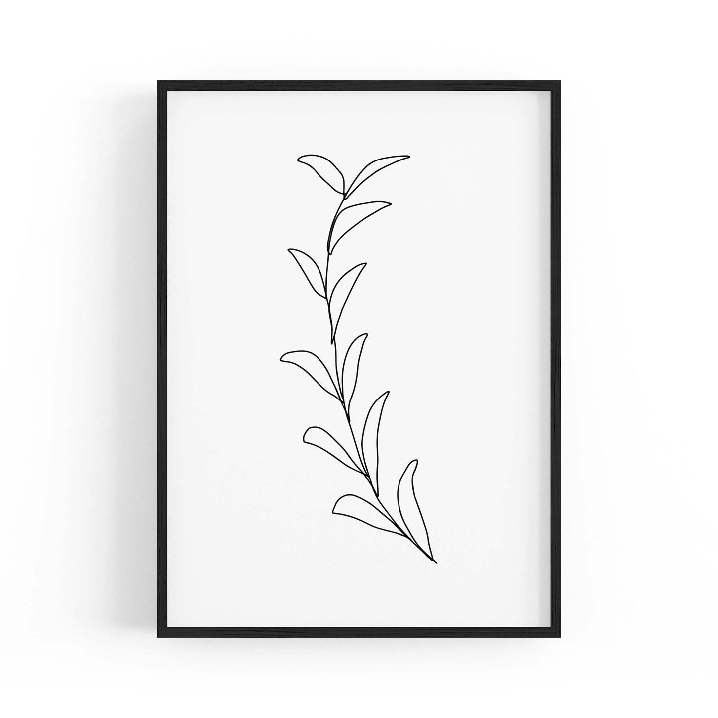 Minimal Floral Drawing Flower Abstract Wall Art #44 - The Affordable Art Company