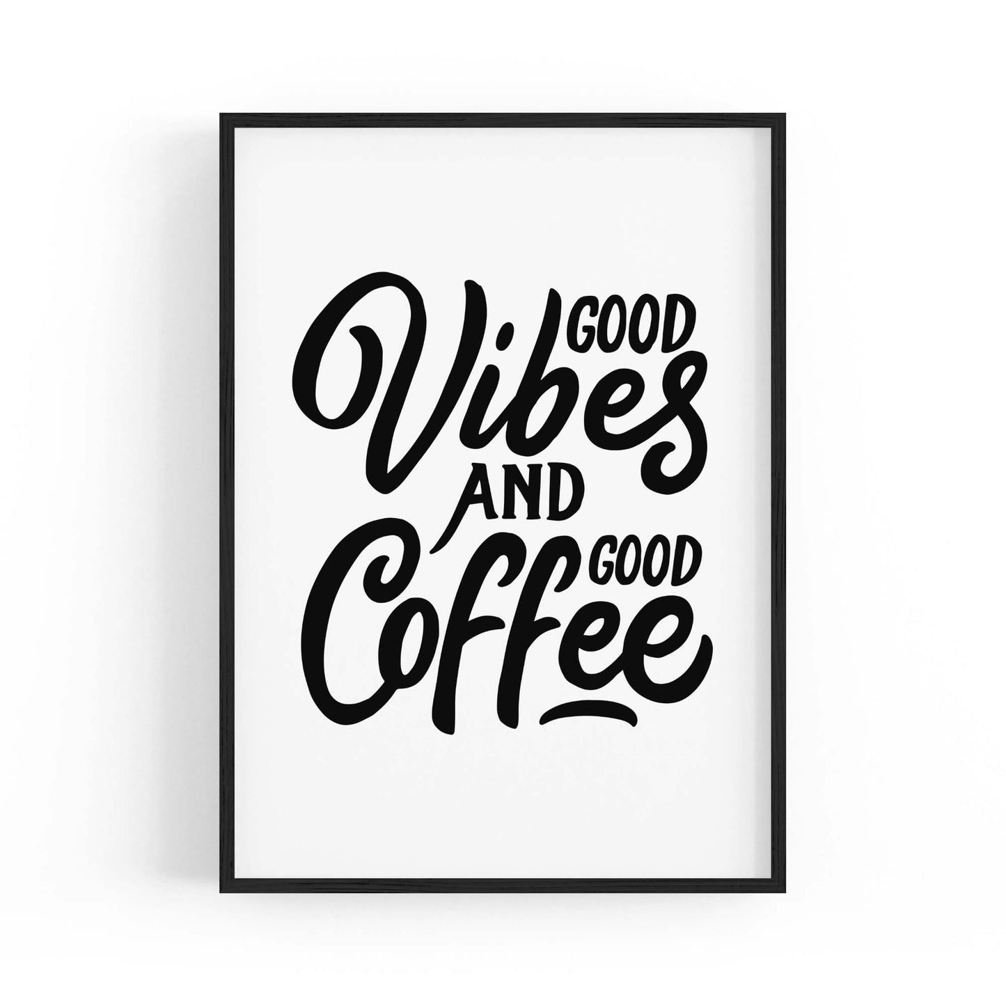 Coffee Quote Minimal Kitchen Cafe Style Wall Art #10 - The Affordable Art Company