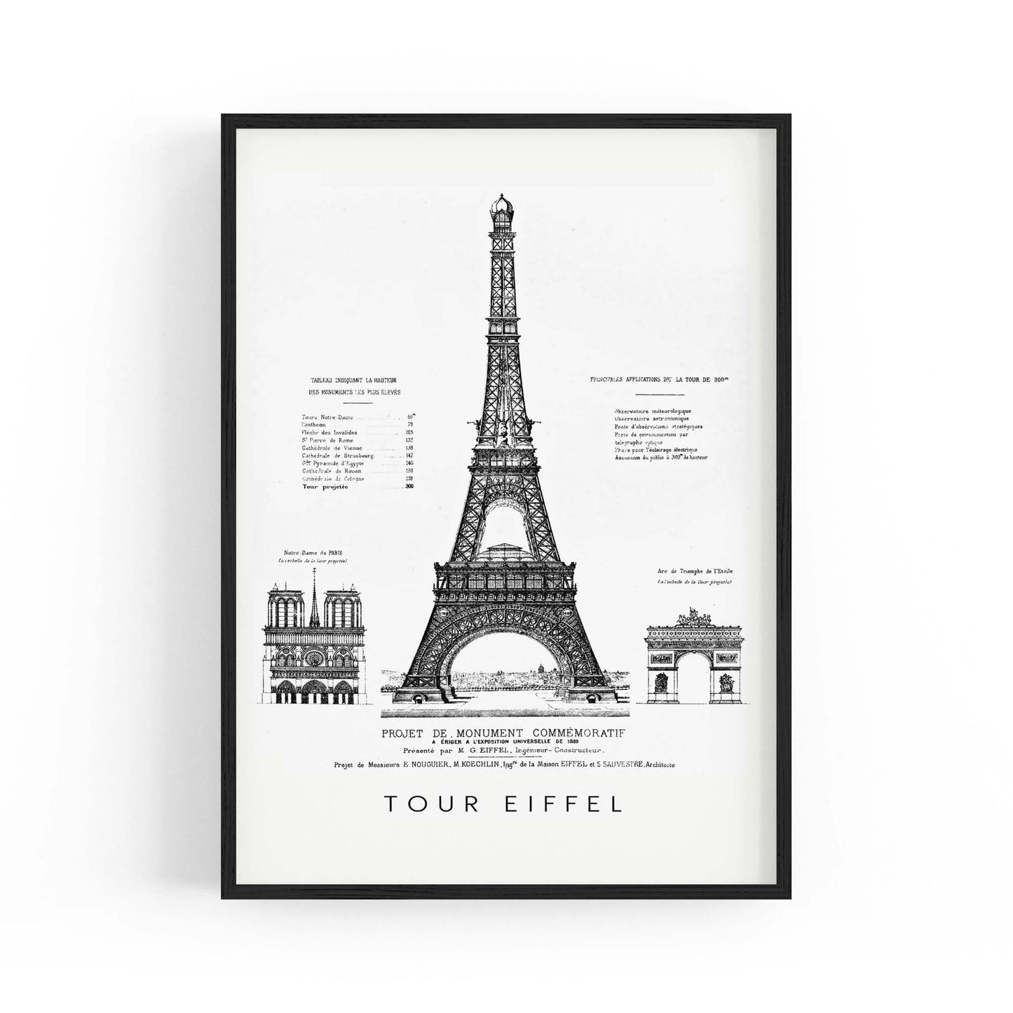 Eiffel Tower, Paris France Artwork Decor Wall Art #1 - The Affordable Art Company