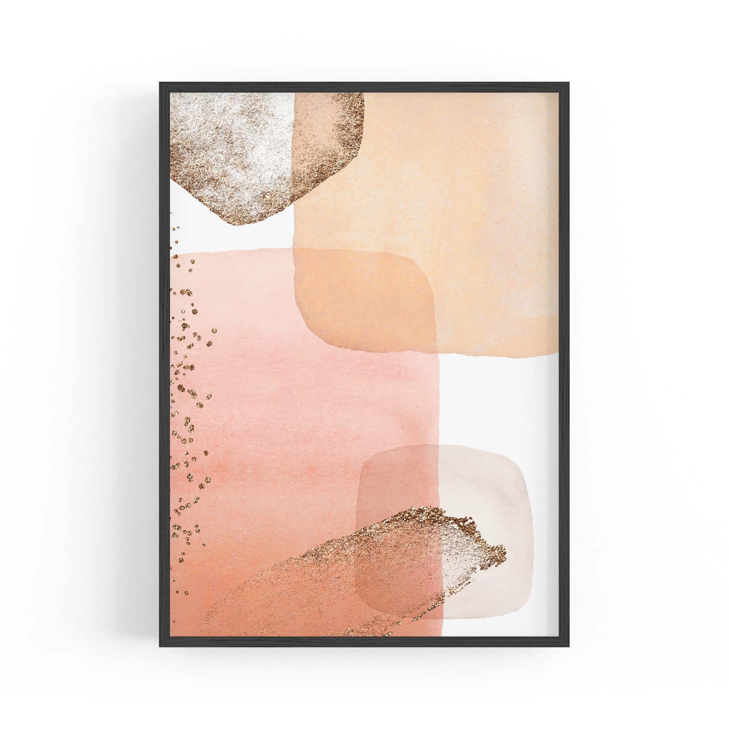 Abstract Modern Watercolour Shapes Painting Wall Art #12 - The Affordable Art Company