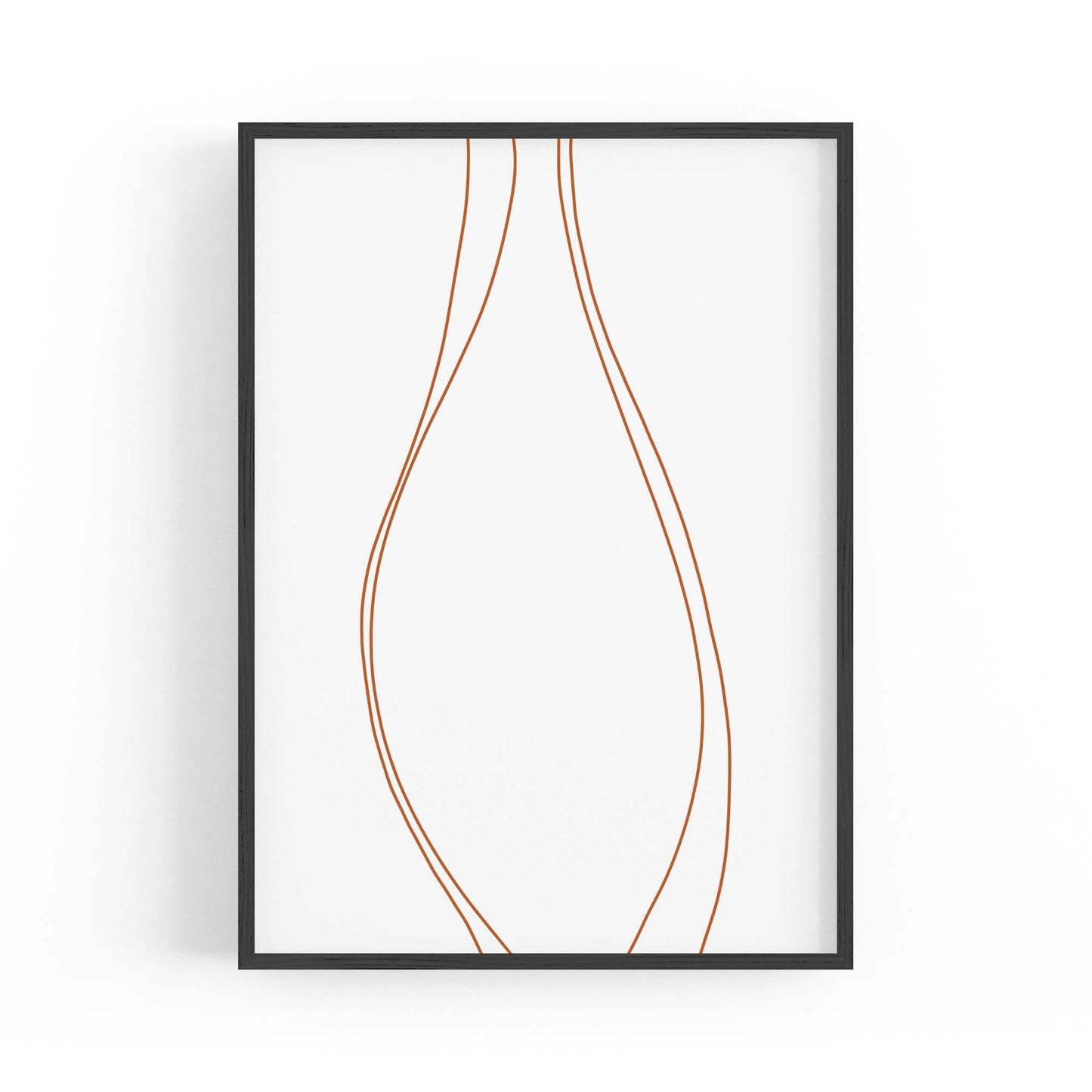 Minimal Waves Line Abstract Wall Art #2 - The Affordable Art Company