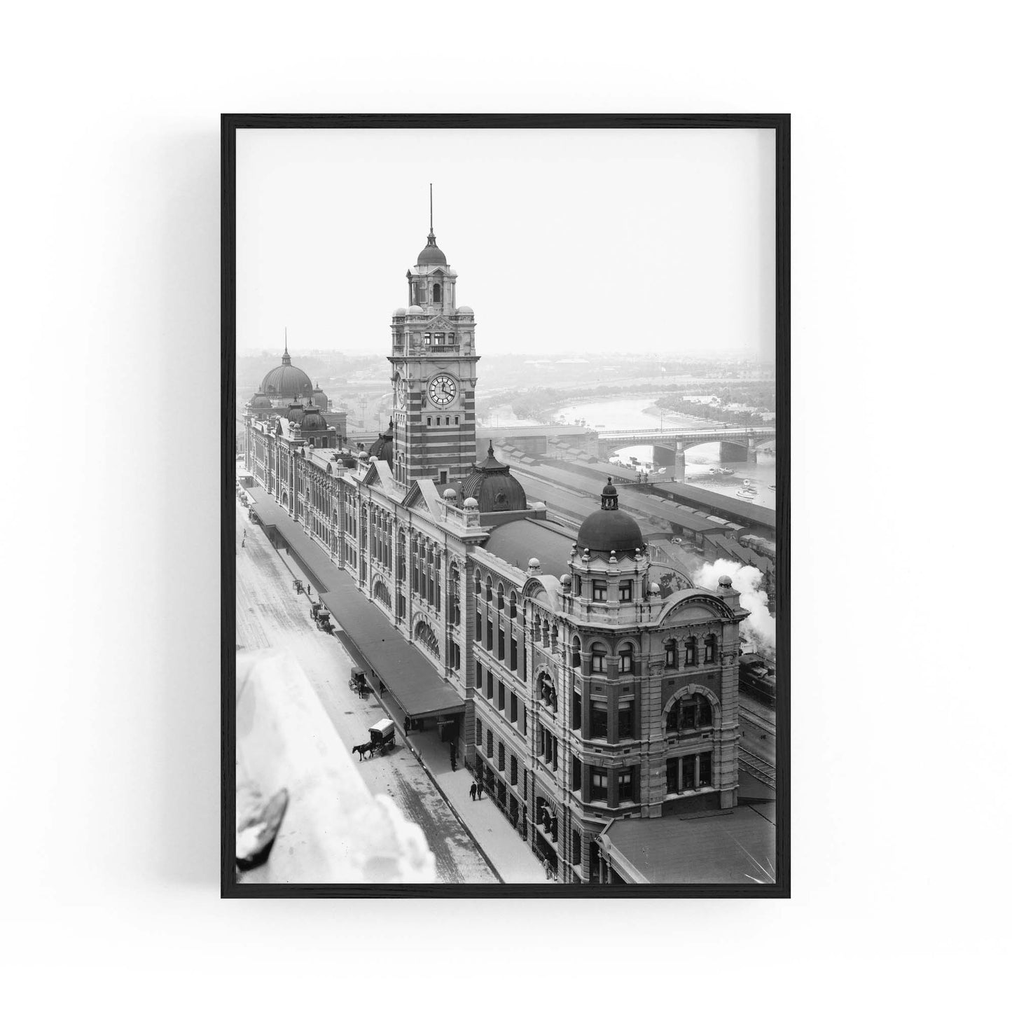 Flinders St Station Melbourne Vintage Photograph Art #1 - The Affordable Art Company