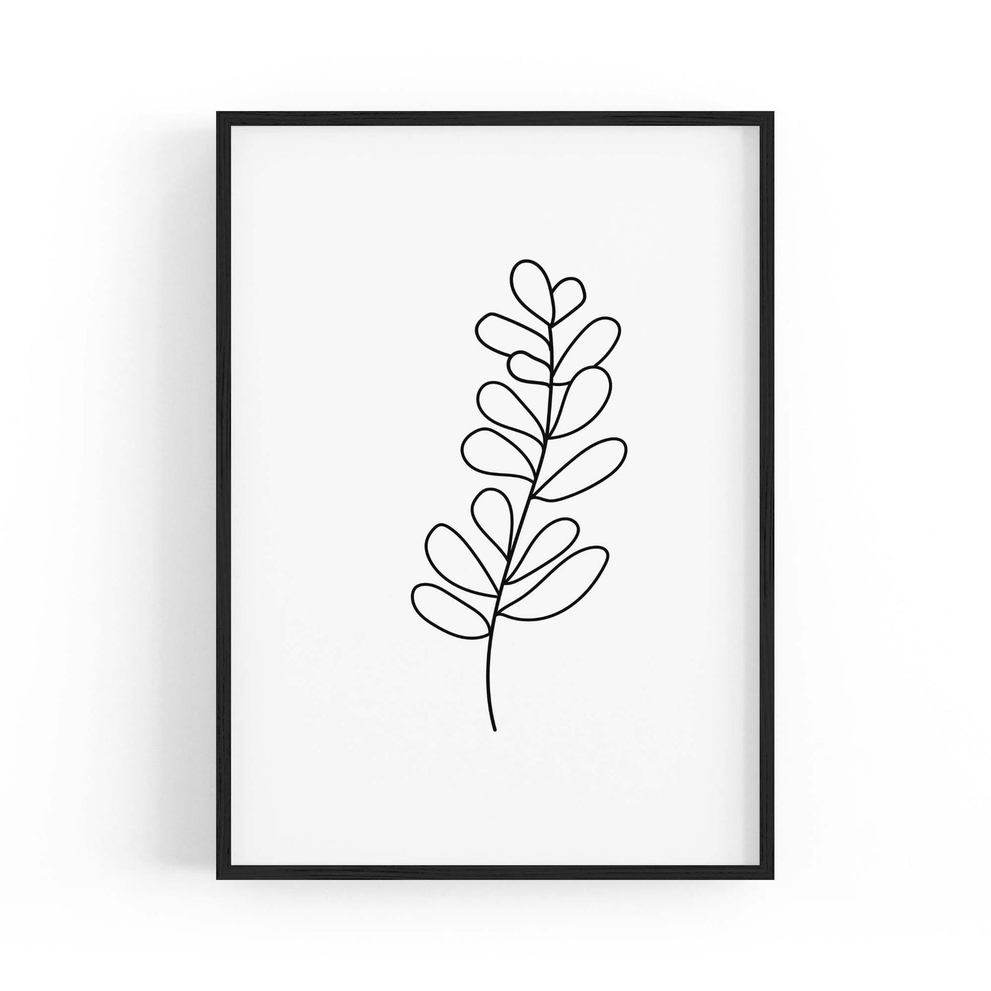 Minimal Branch Line Drawing Plant Nature Wall Art #2 - The Affordable Art Company