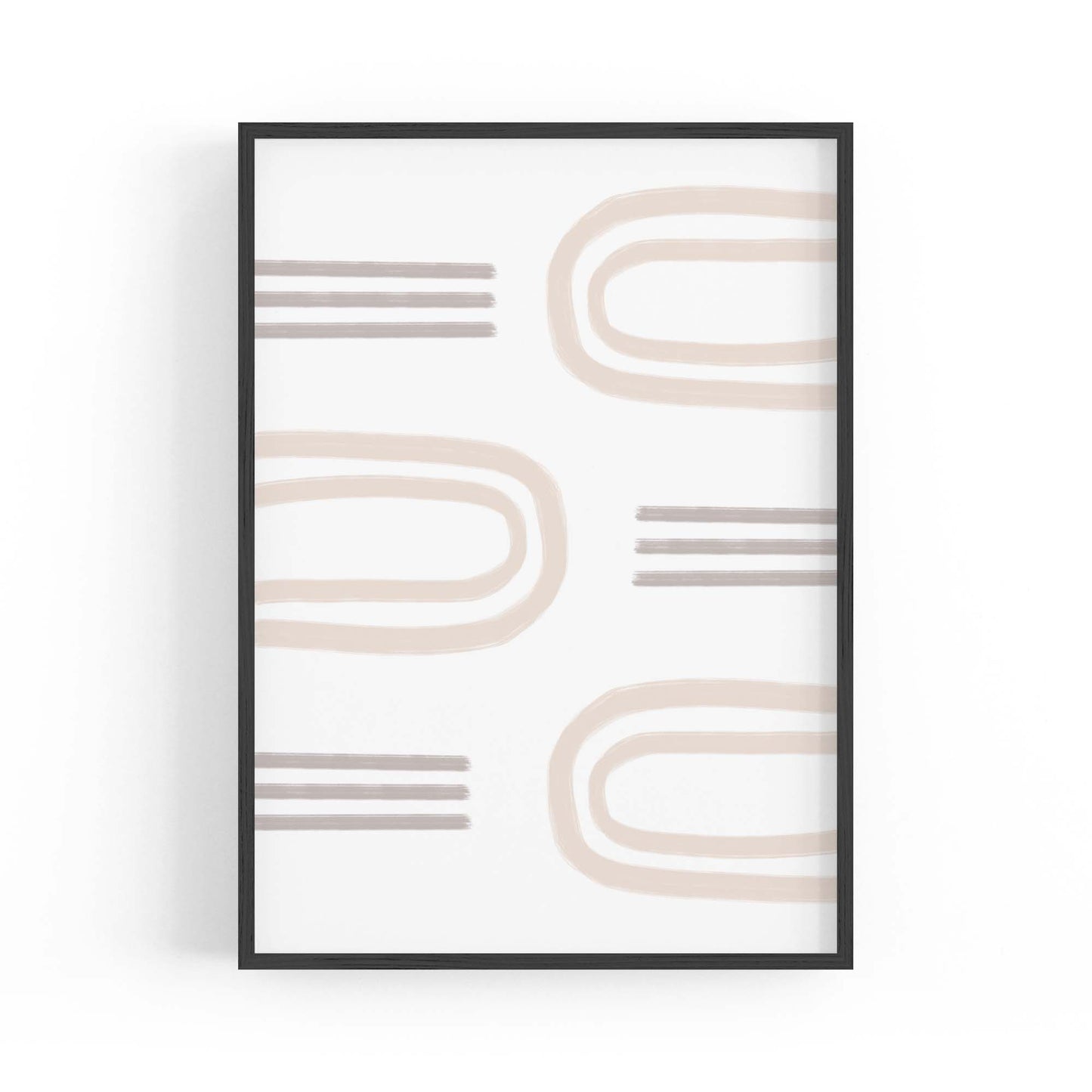 Modern Abstract Shape Minimal Retro Wall Art #11 - The Affordable Art Company