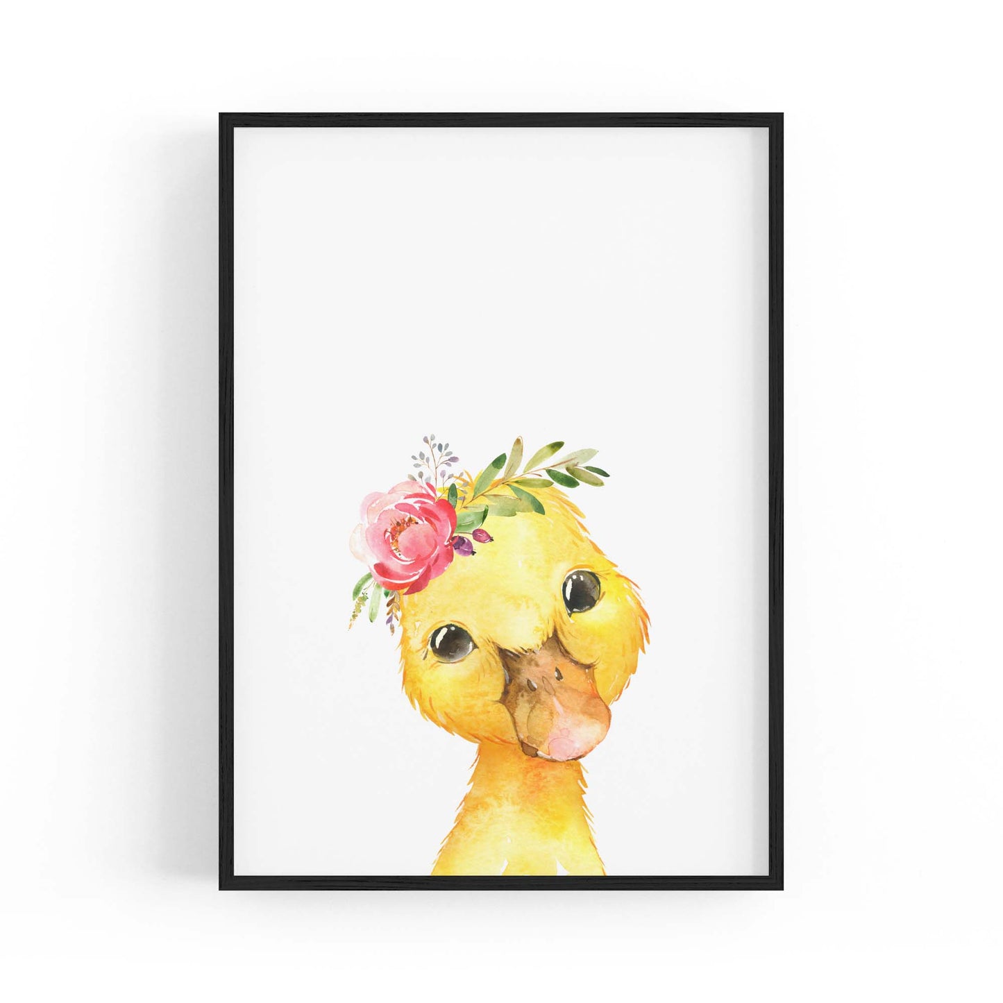 Cute Baby Duck Nursery Animal Gift Wall Art - The Affordable Art Company