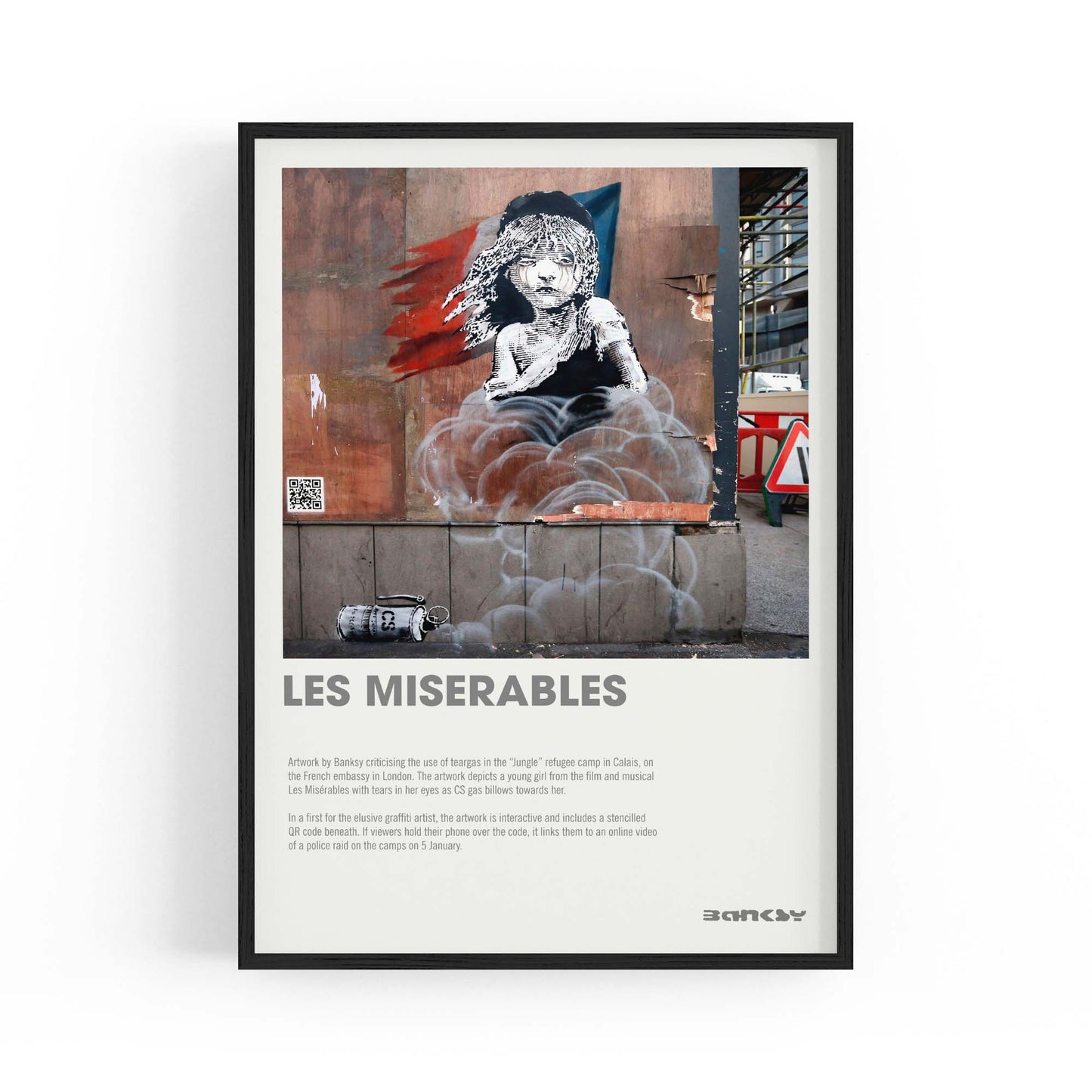 Banksy "Les Miserables" Graffiti Gallery Wall Art - The Affordable Art Company