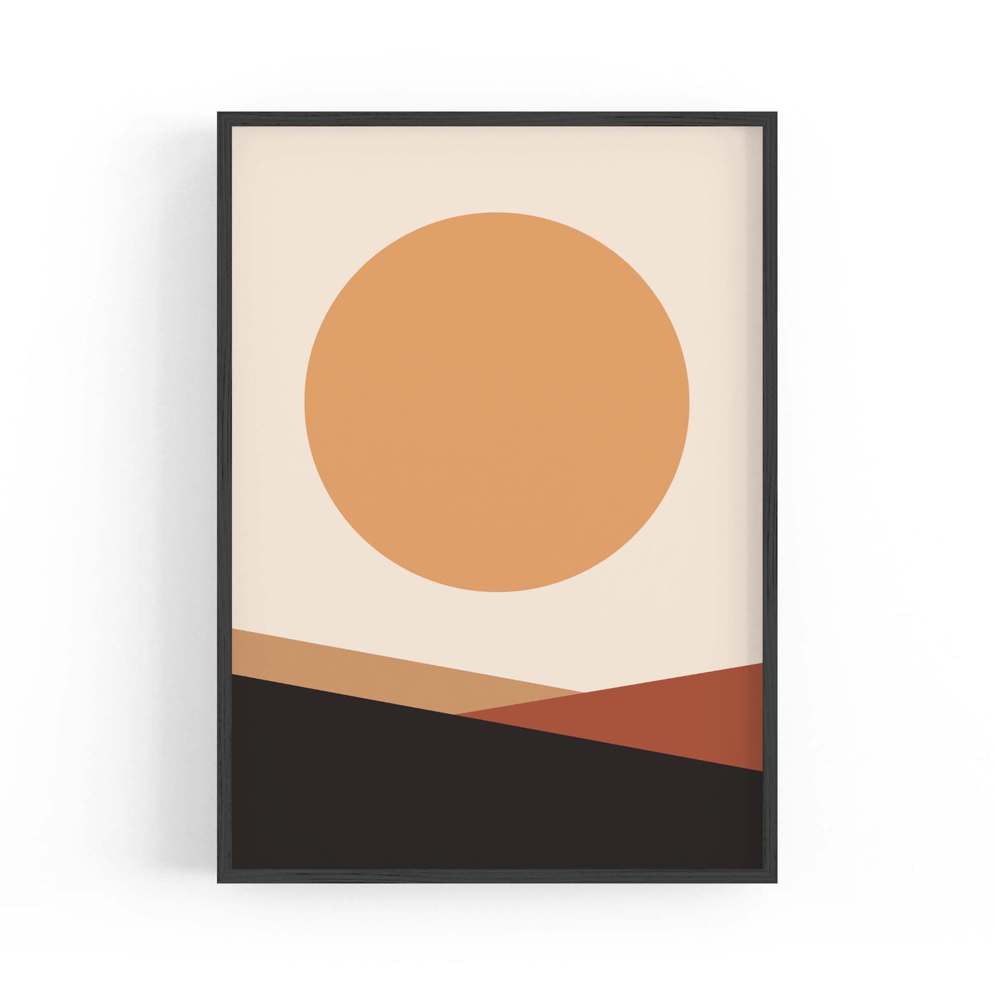 Minimal Pastel Abstract Lines and Shapes Wall Art #17 - The Affordable Art Company