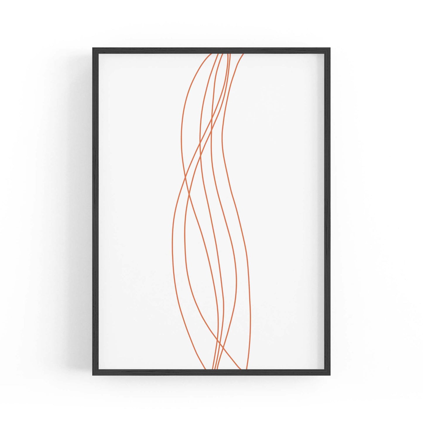 Minimal Waves Line Abstract Wall Art #4 - The Affordable Art Company