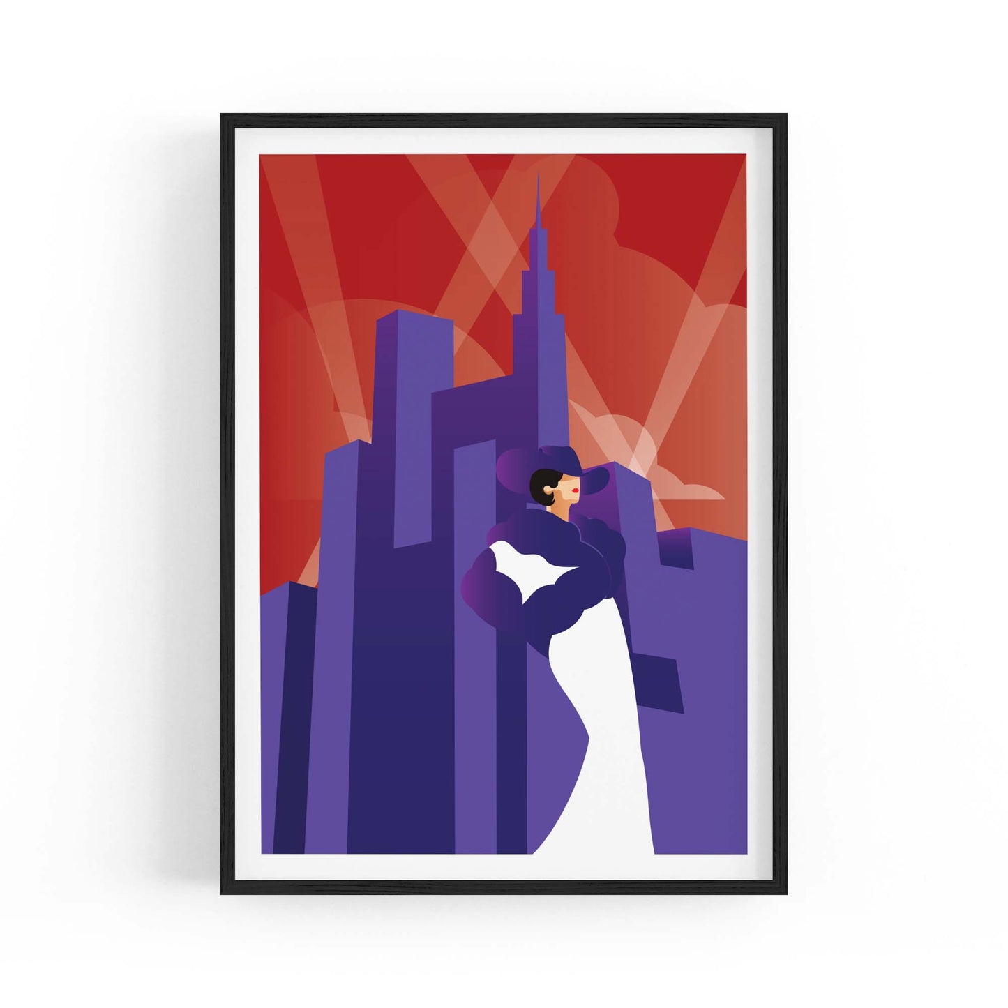 Art Deco New York Fashion Retro Vintage Wall Art #2 - The Affordable Art Company