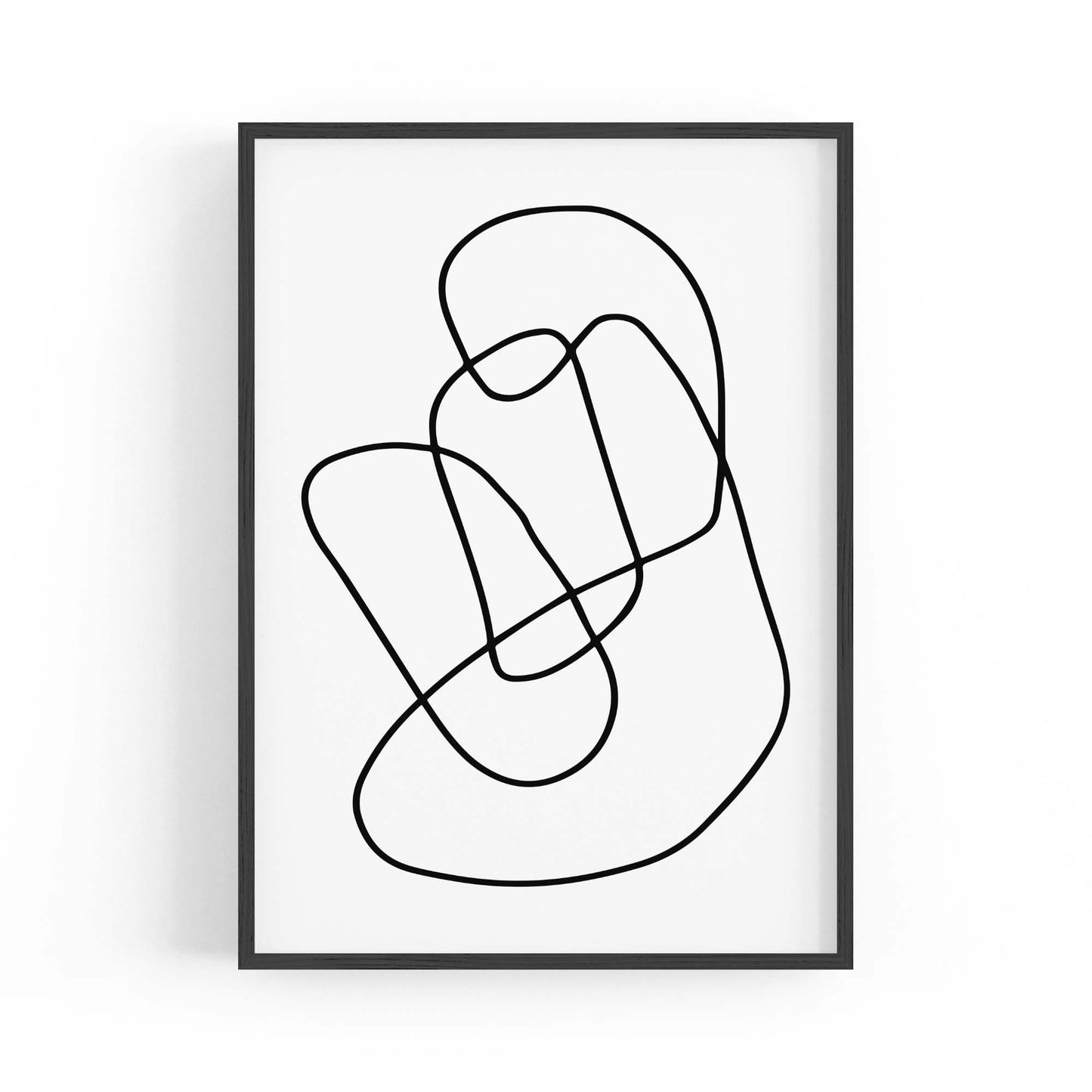 Minimal Abstract Modern Line Artwork Wall Art #1 - The Affordable Art Company