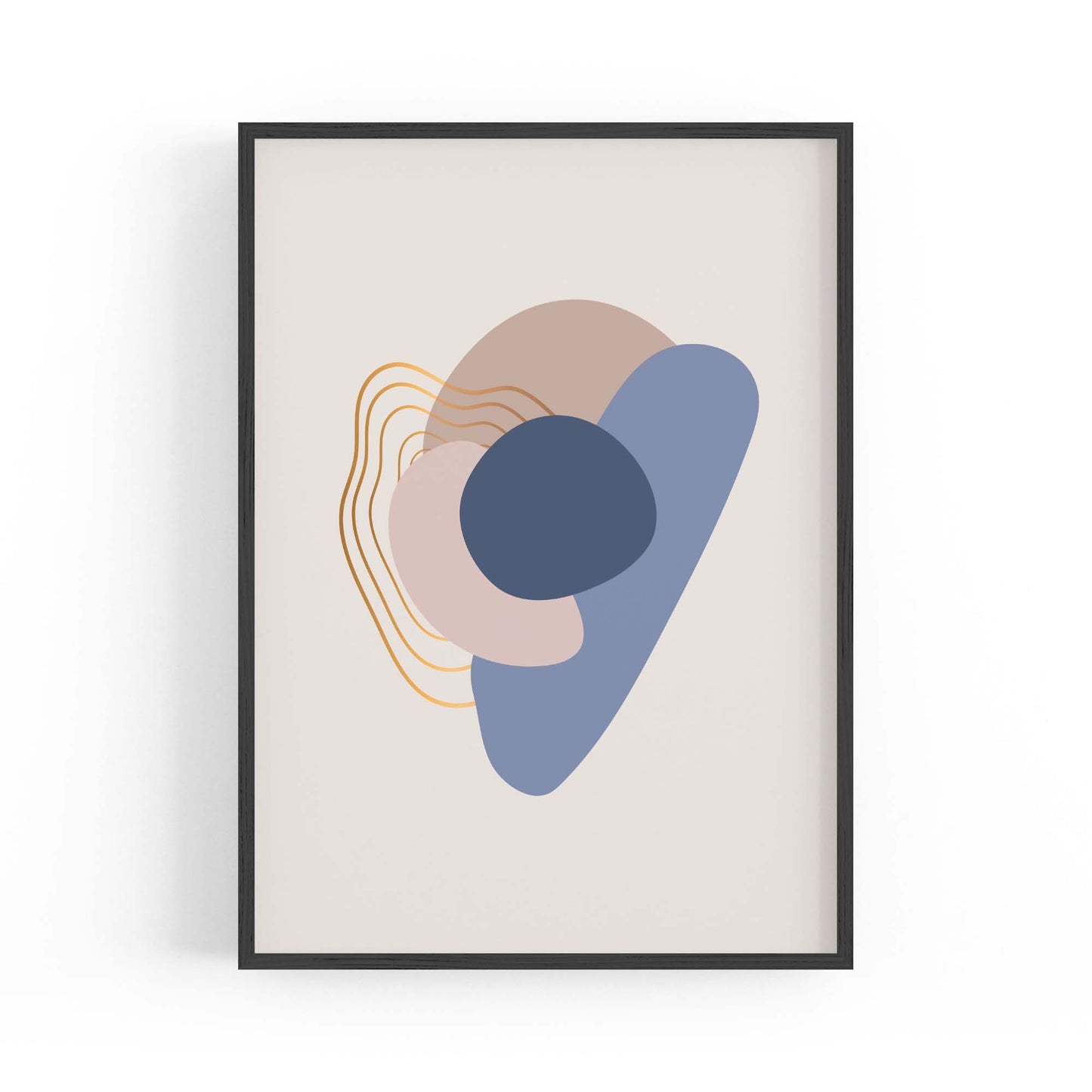 Pale Abstract Shapes Wall Art #8 - The Affordable Art Company