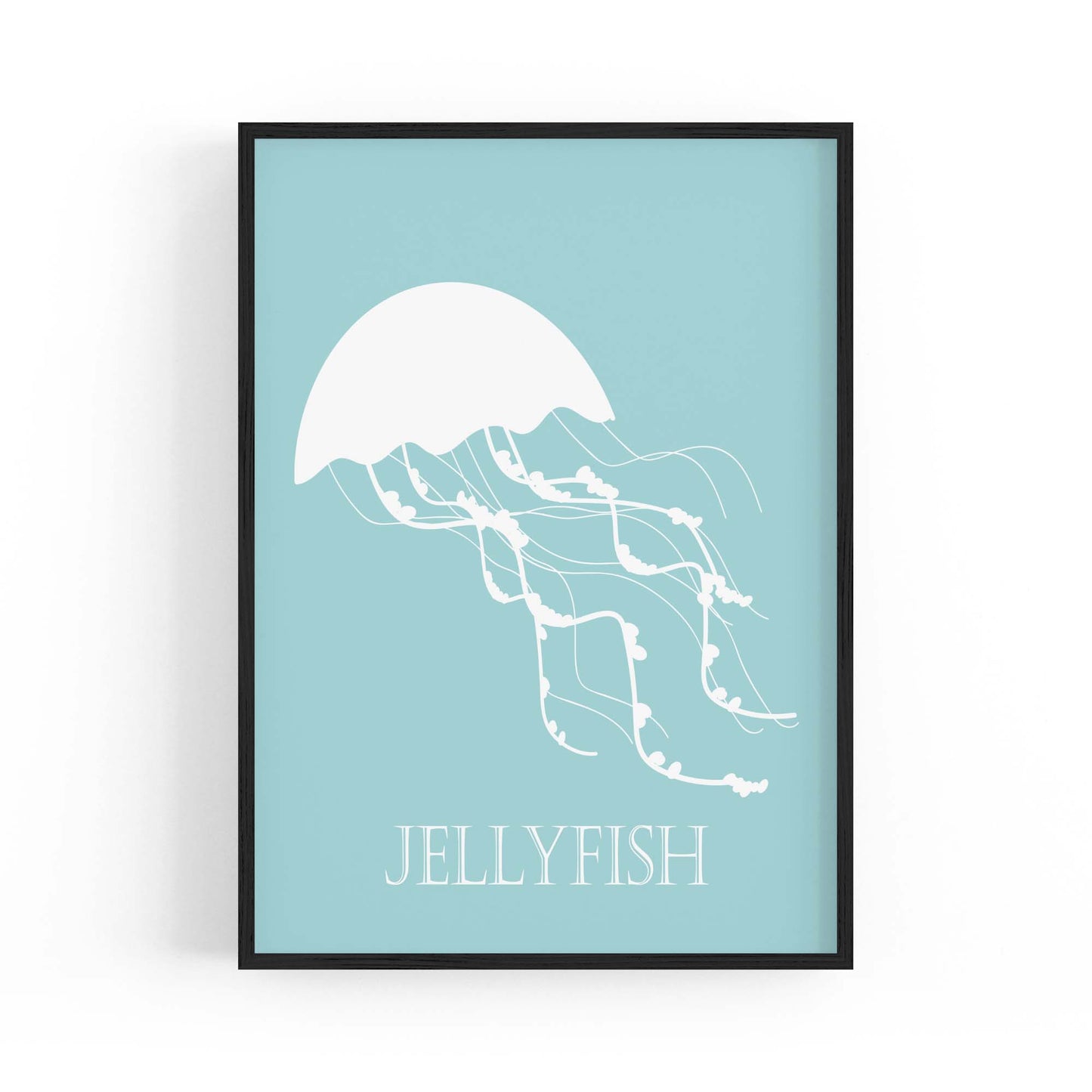 Jellyfish Cartoon Nursery Babys Bedroom Wall Art - The Affordable Art Company