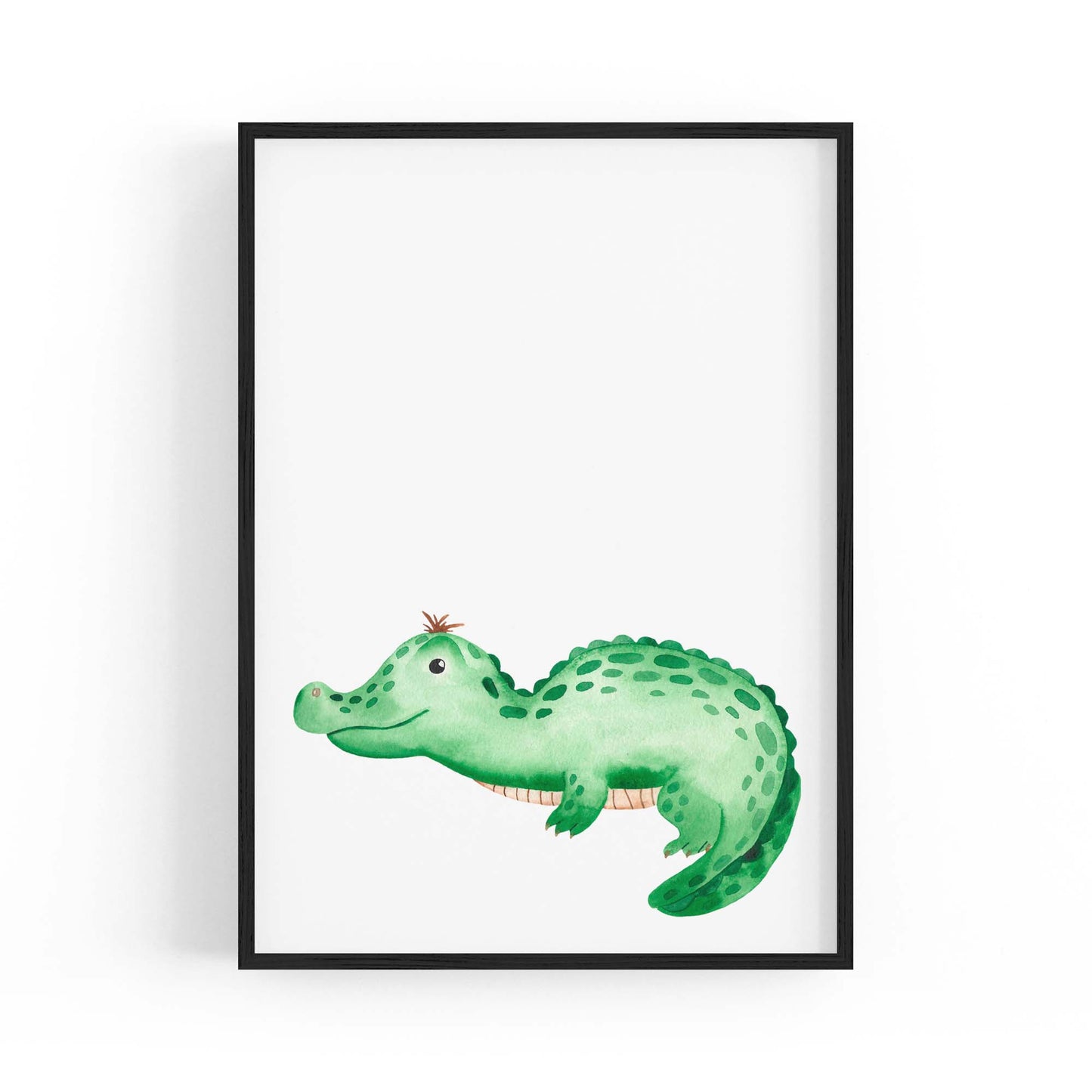 Cute Cartoon Crocodile Boys Bedroom Wall Art - The Affordable Art Company