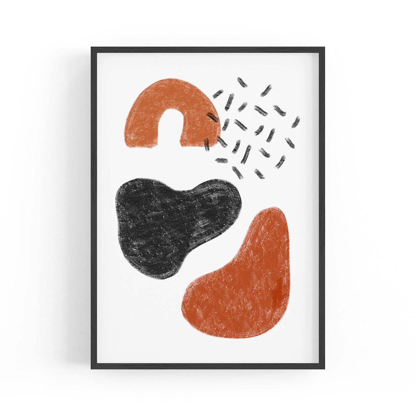 Modern Abstract Shape Minimal Retro Wall Art #2 - The Affordable Art Company