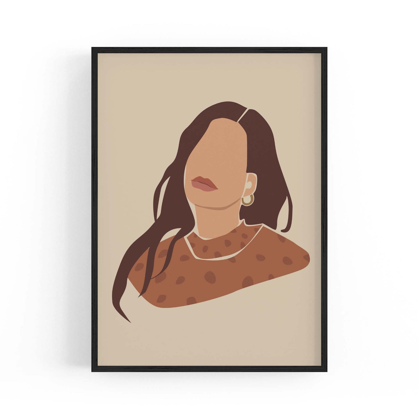 Abstract Vintage Girl Bedroom Fashion Girl Wall Art - The Affordable Art Company
