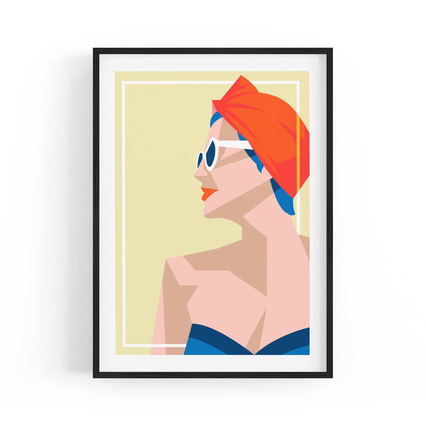 Retro Summer Beach Coastal Fashion Wall Art #2 - The Affordable Art Company