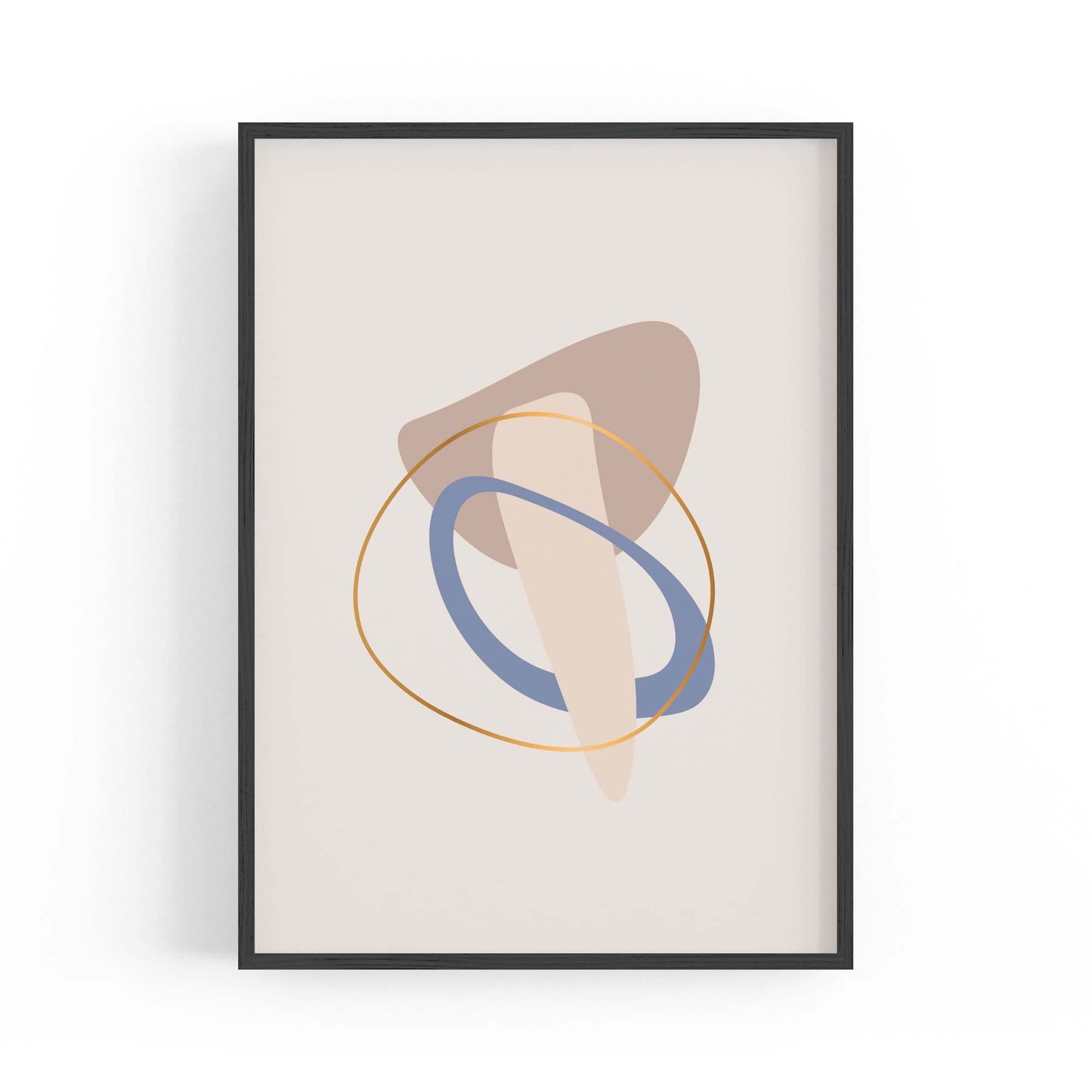 Pale Abstract Shapes Wall Art #3 - The Affordable Art Company
